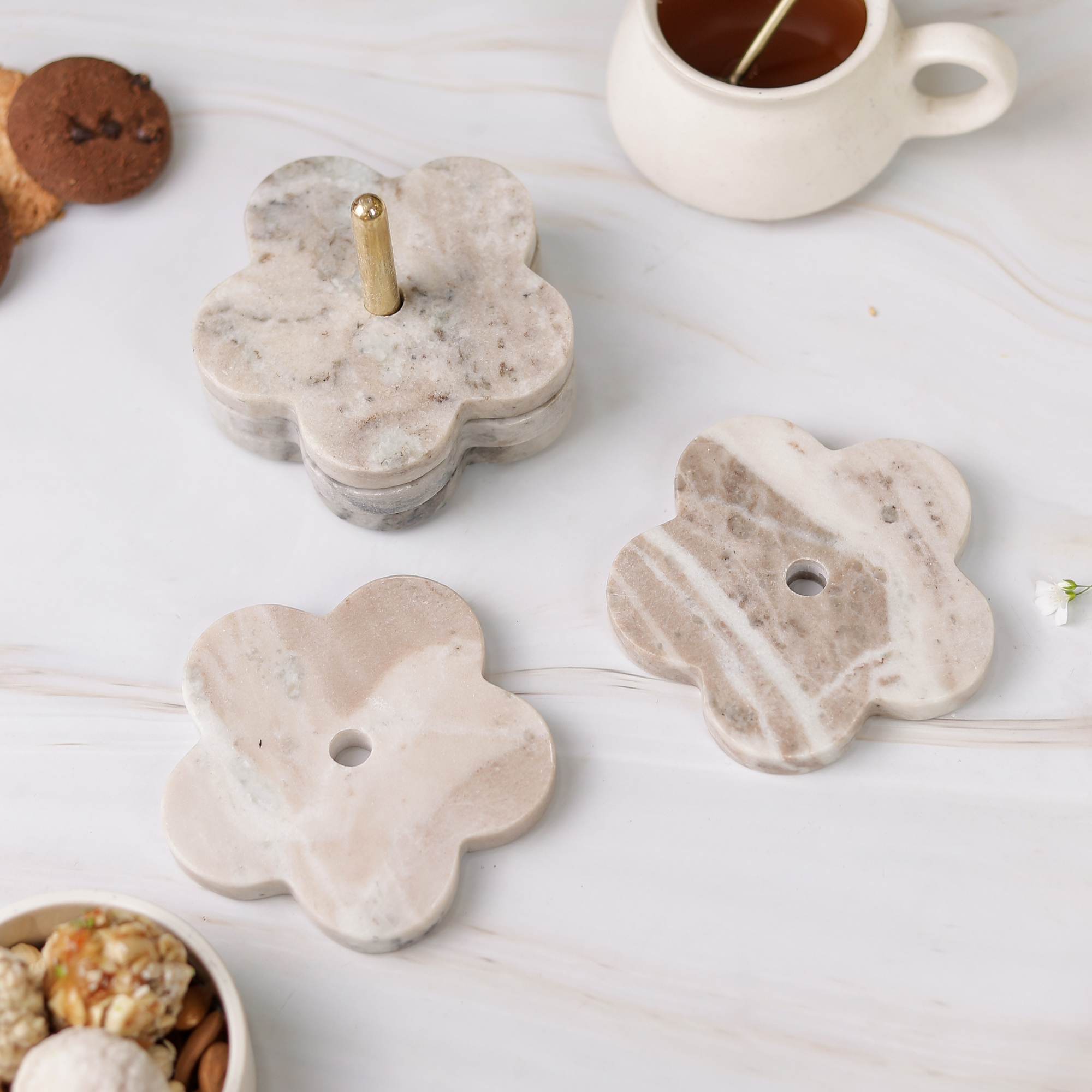 Flower Coaster set of 4