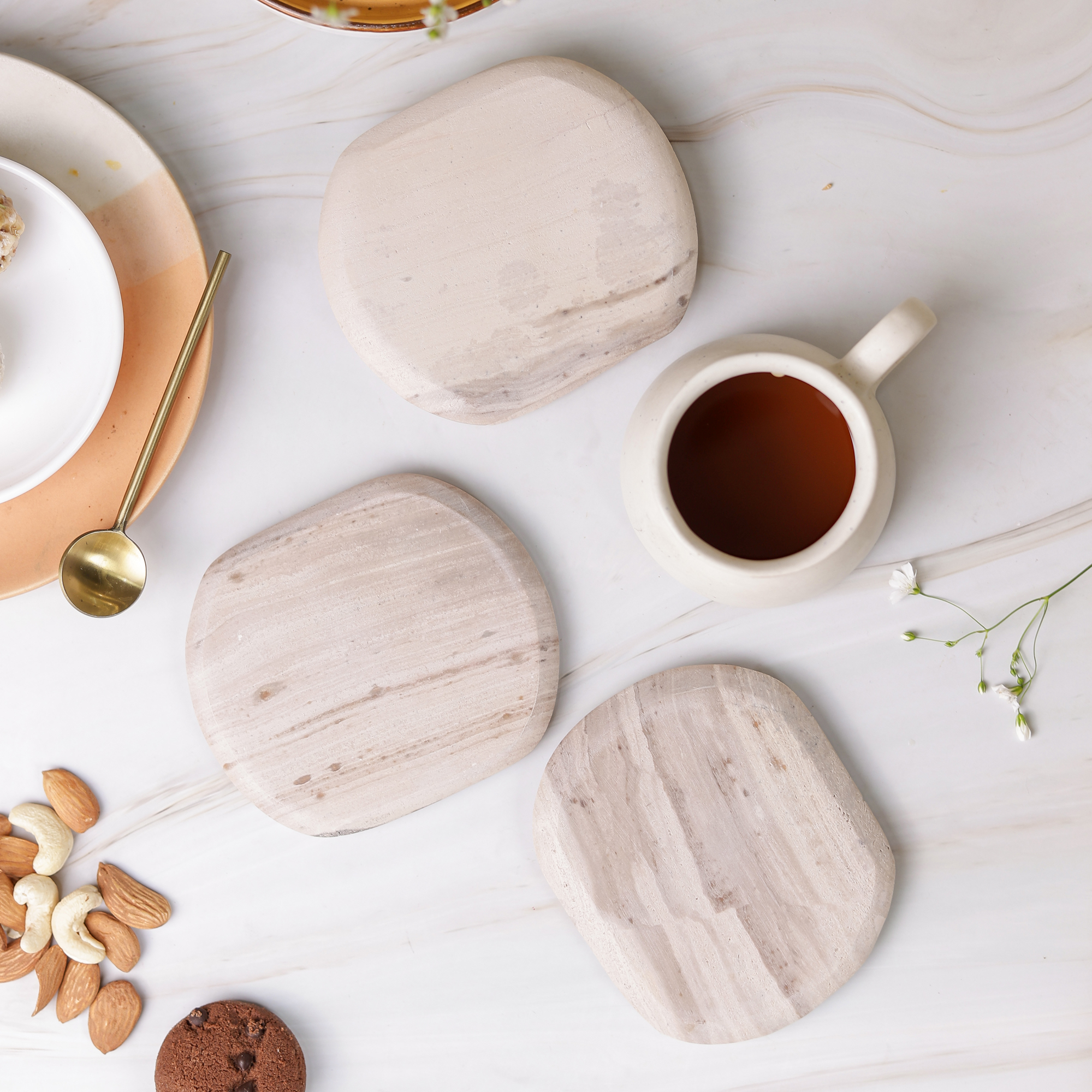 Limestone Coaster set of 4