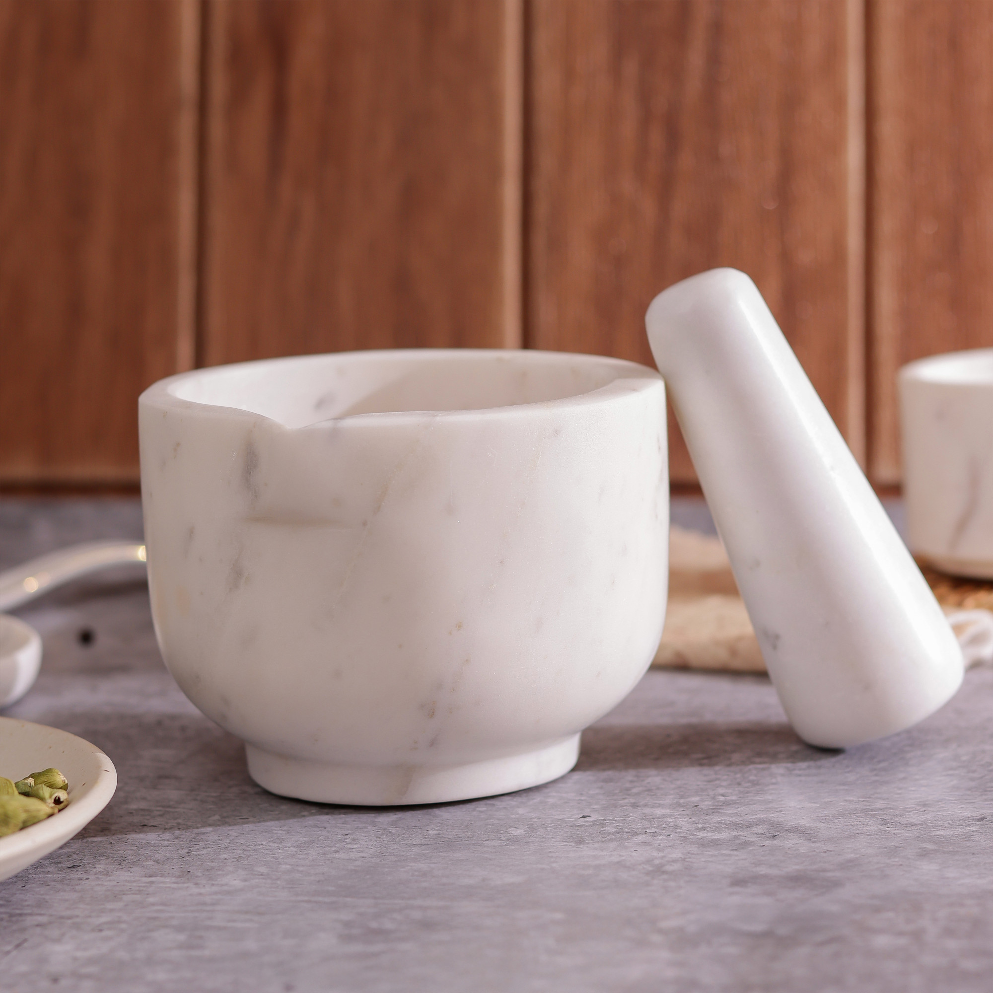 Marble Mortar Pestle