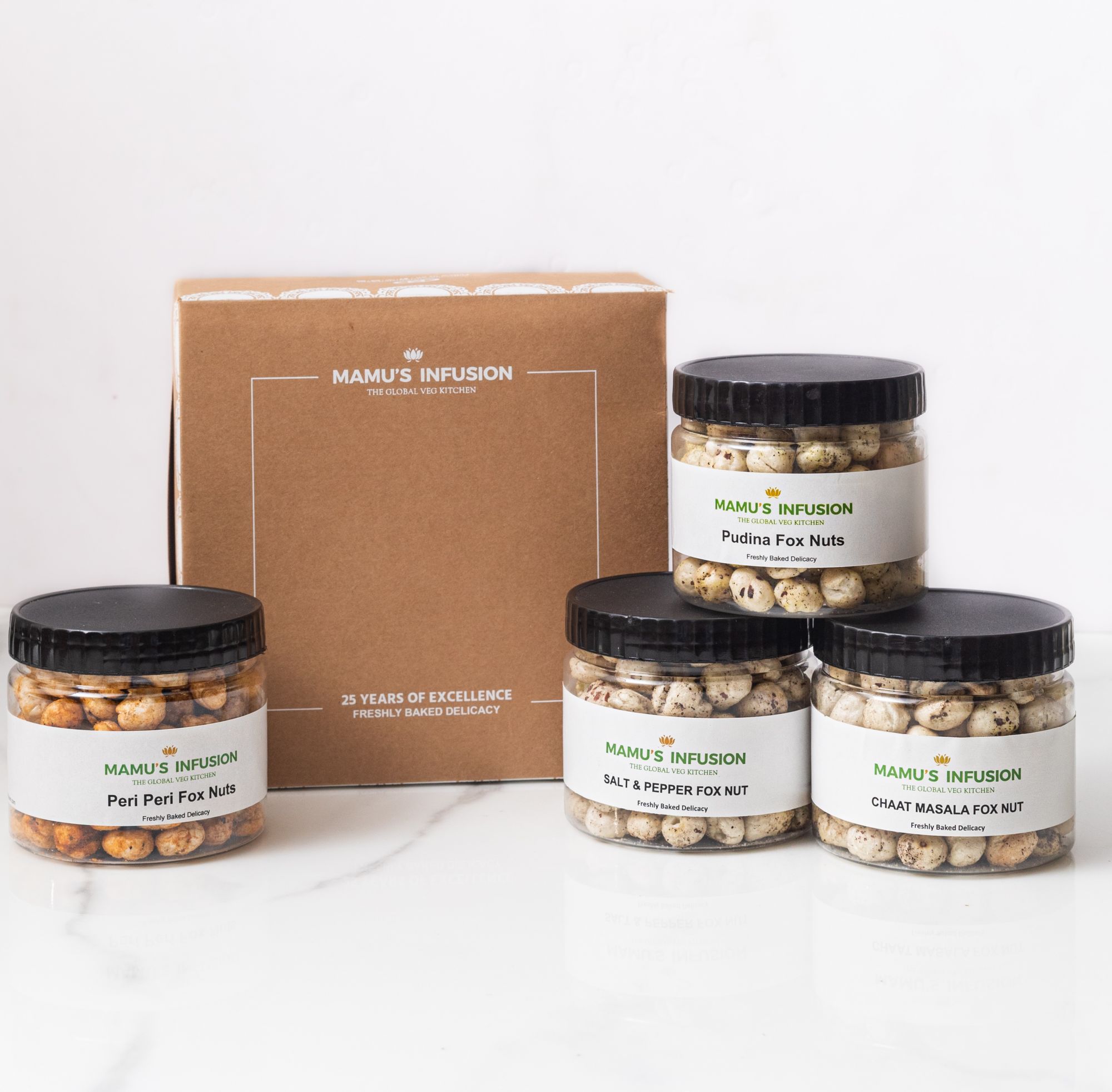 Handmade Fox Nut Hamper Pack of 4 240 gm