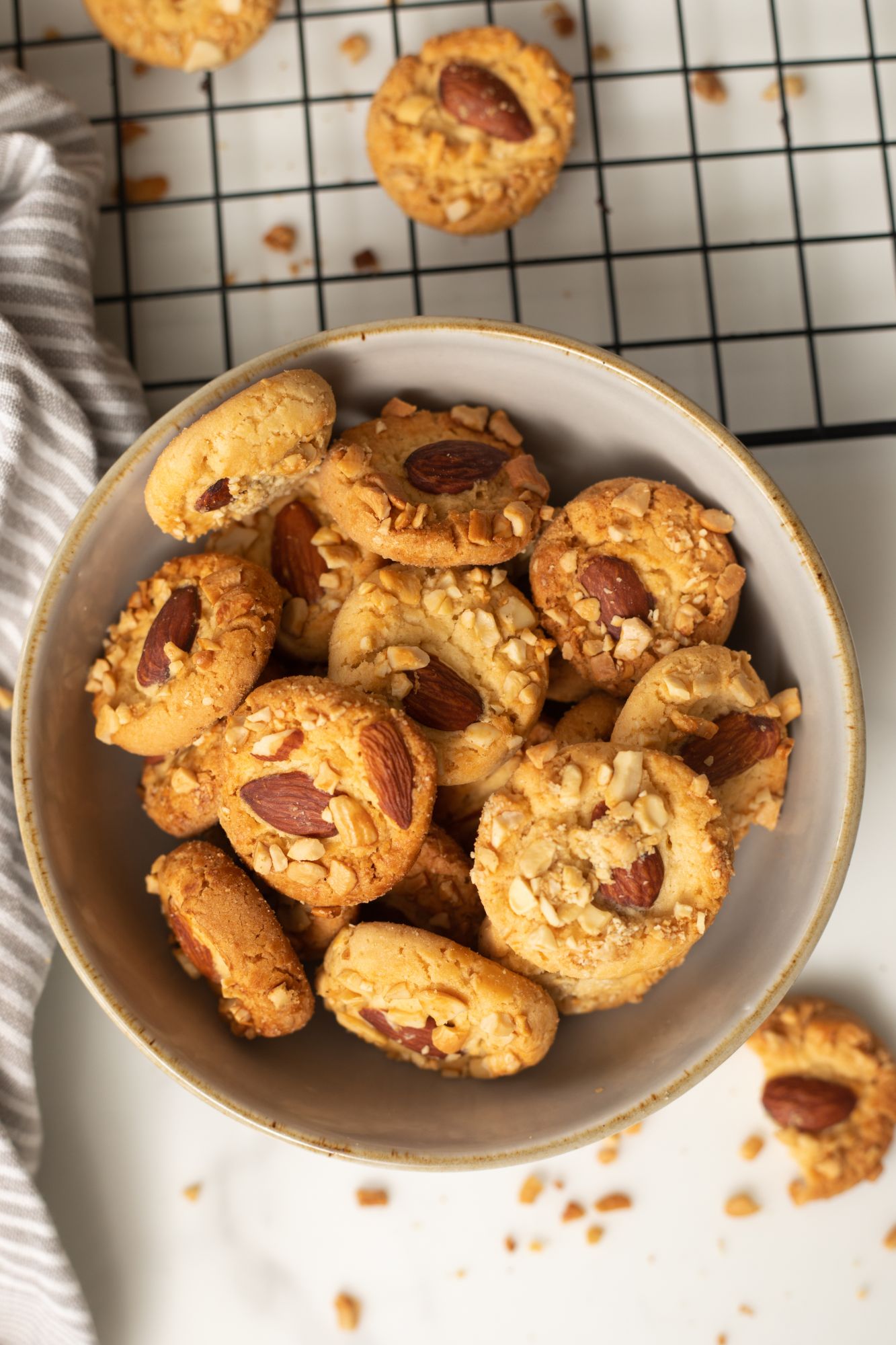 Mamus Infusion Almond Cashewnut Cookies 250g Healthy Tasty Baked Preservatives Free Artificial Color Free MSG Free Trans Fat Free