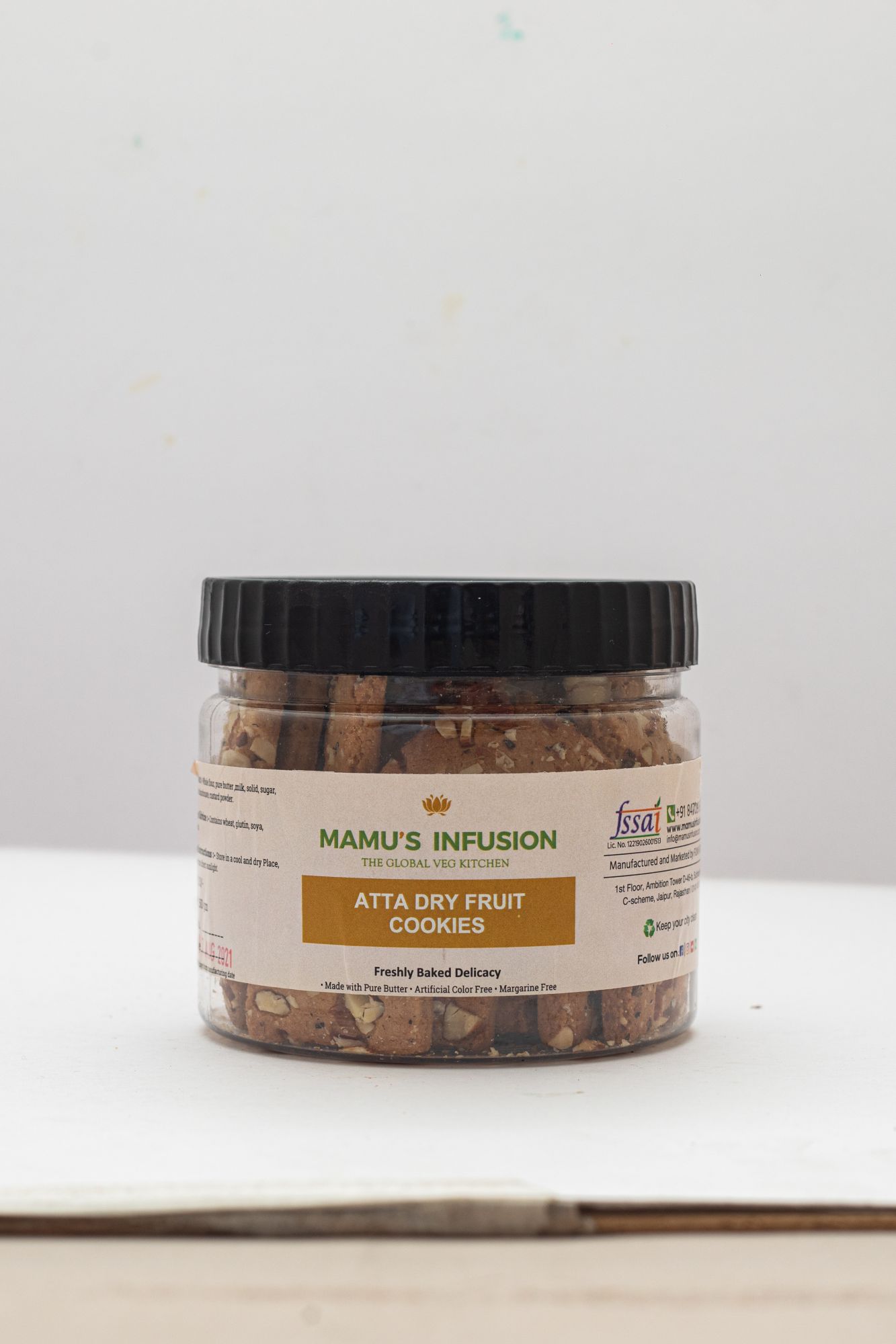 Atta Dry Fruit Cookies 250 gm