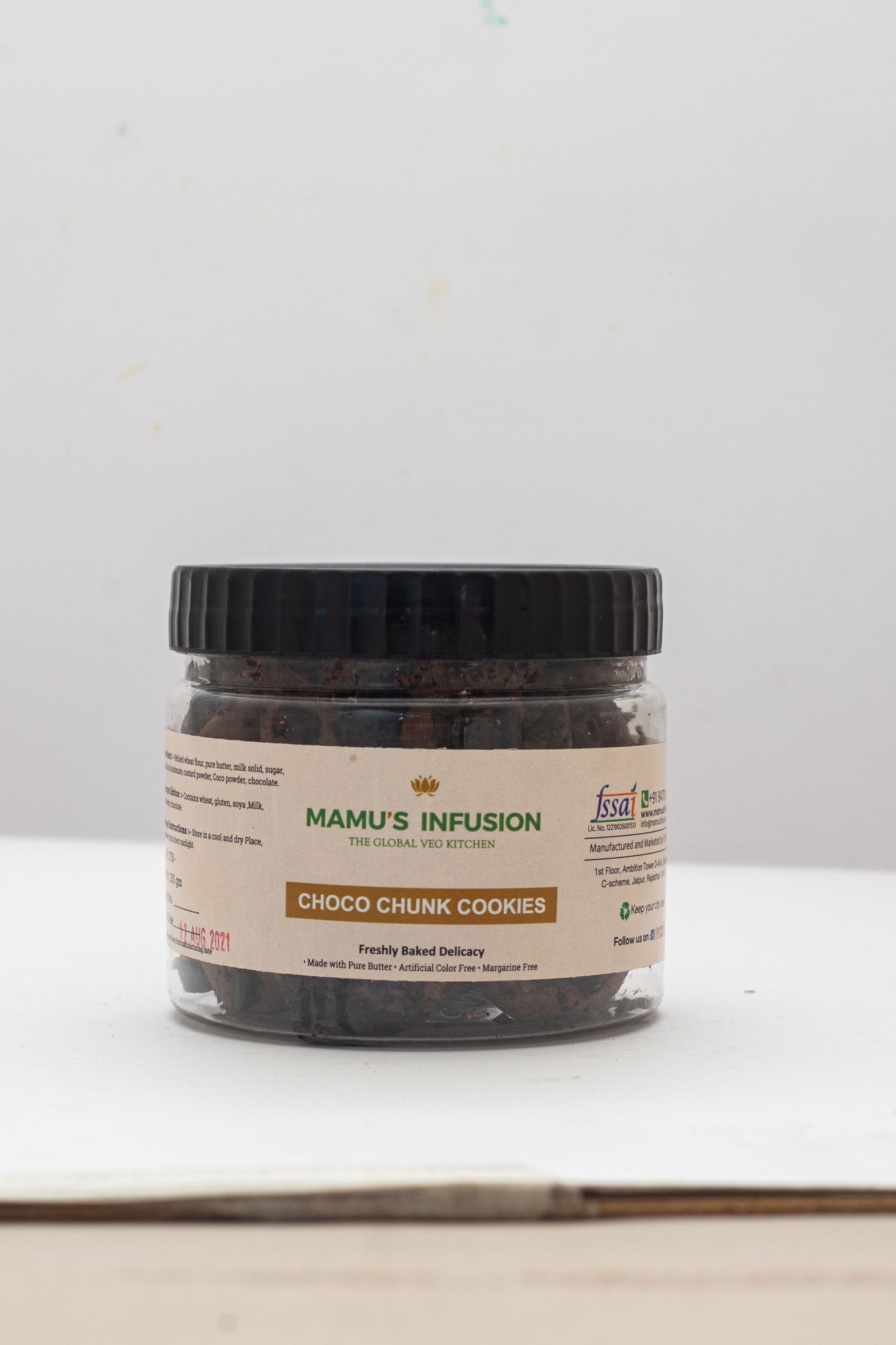 Mamus Infusion Choco Chunk Cookies 250g Healthy Tasty Baked Preservatives Free Artificial Color Free MSG Free Trans Fat Free