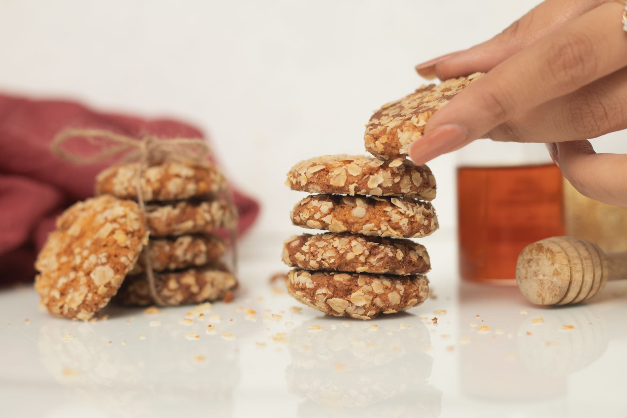 Mamus Infusion Honey Oats Cookies 250g Healthy Tasty Baked Preservatives Free Artificial Color Free MSG Free Trans Fat Free