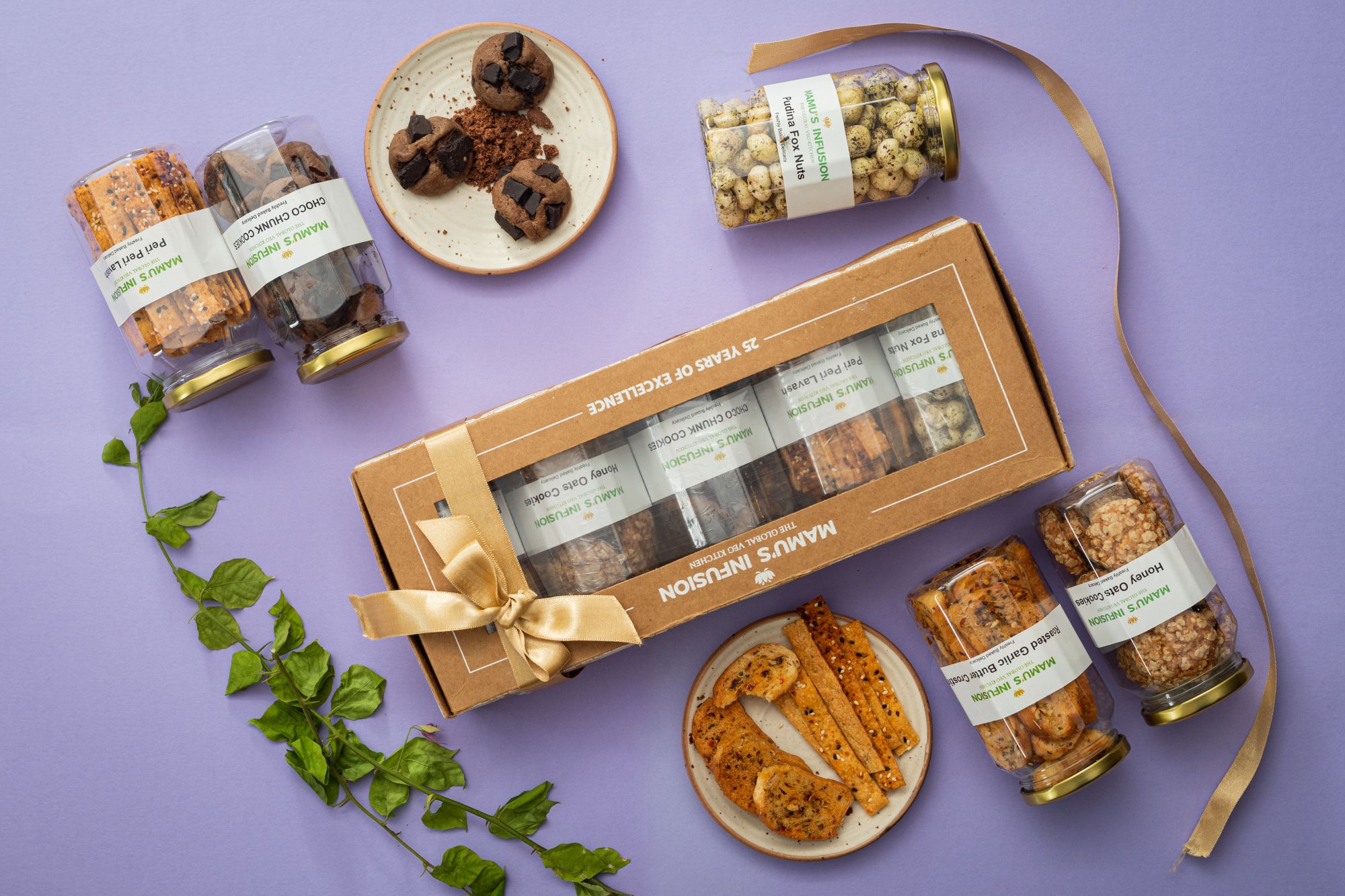 Premium Tea Time Snacks Hamper Pack of 5 605 gm