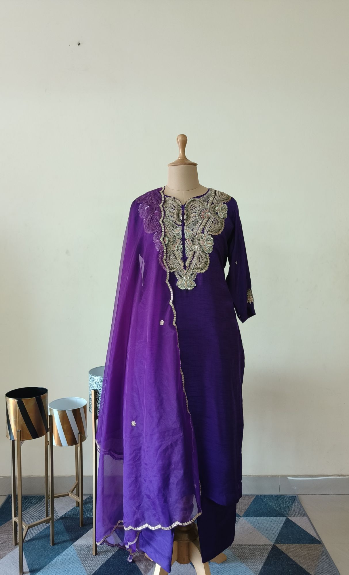 PURPLE MARODI SUIT SET