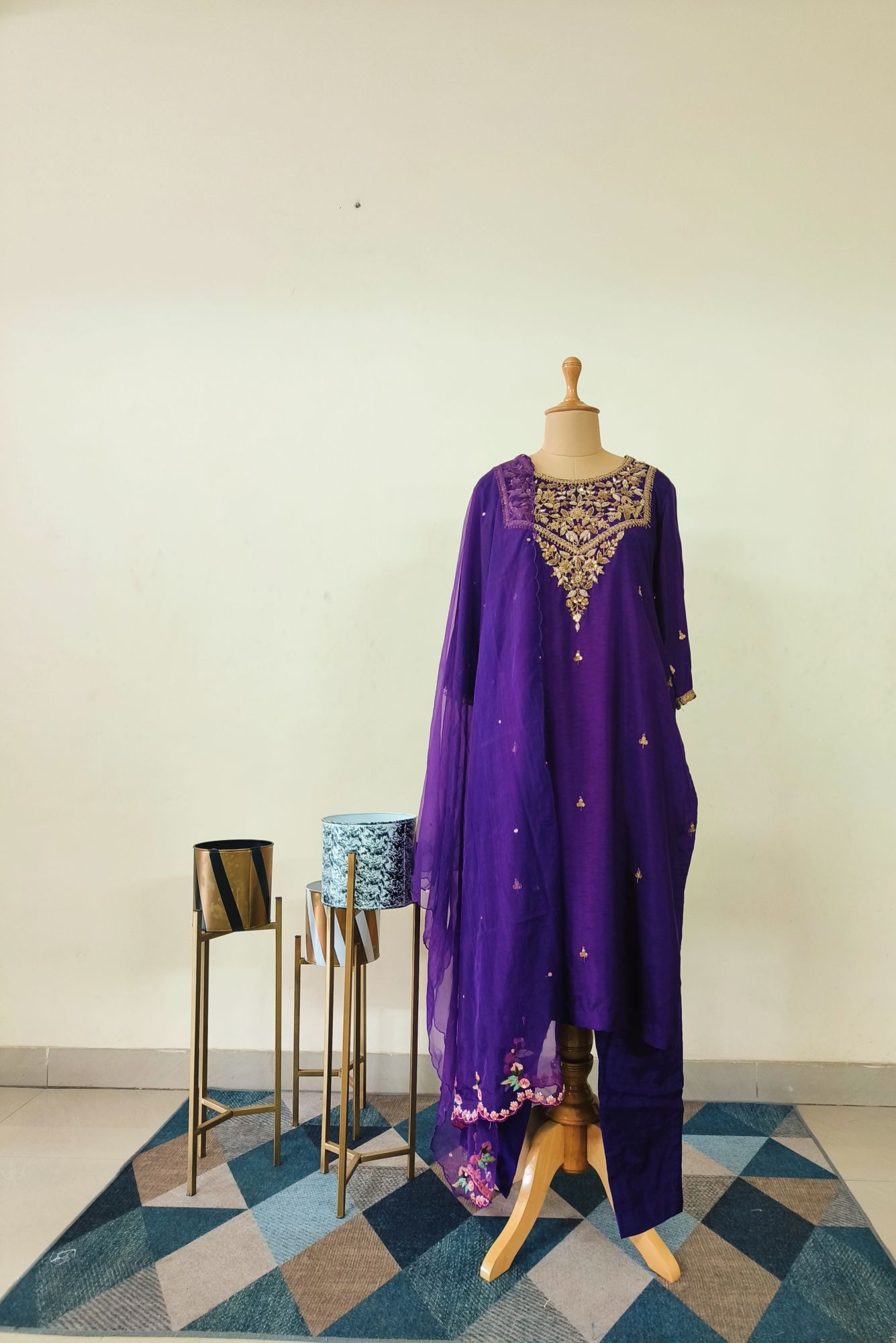 PURPLE DABKA SUIT SET