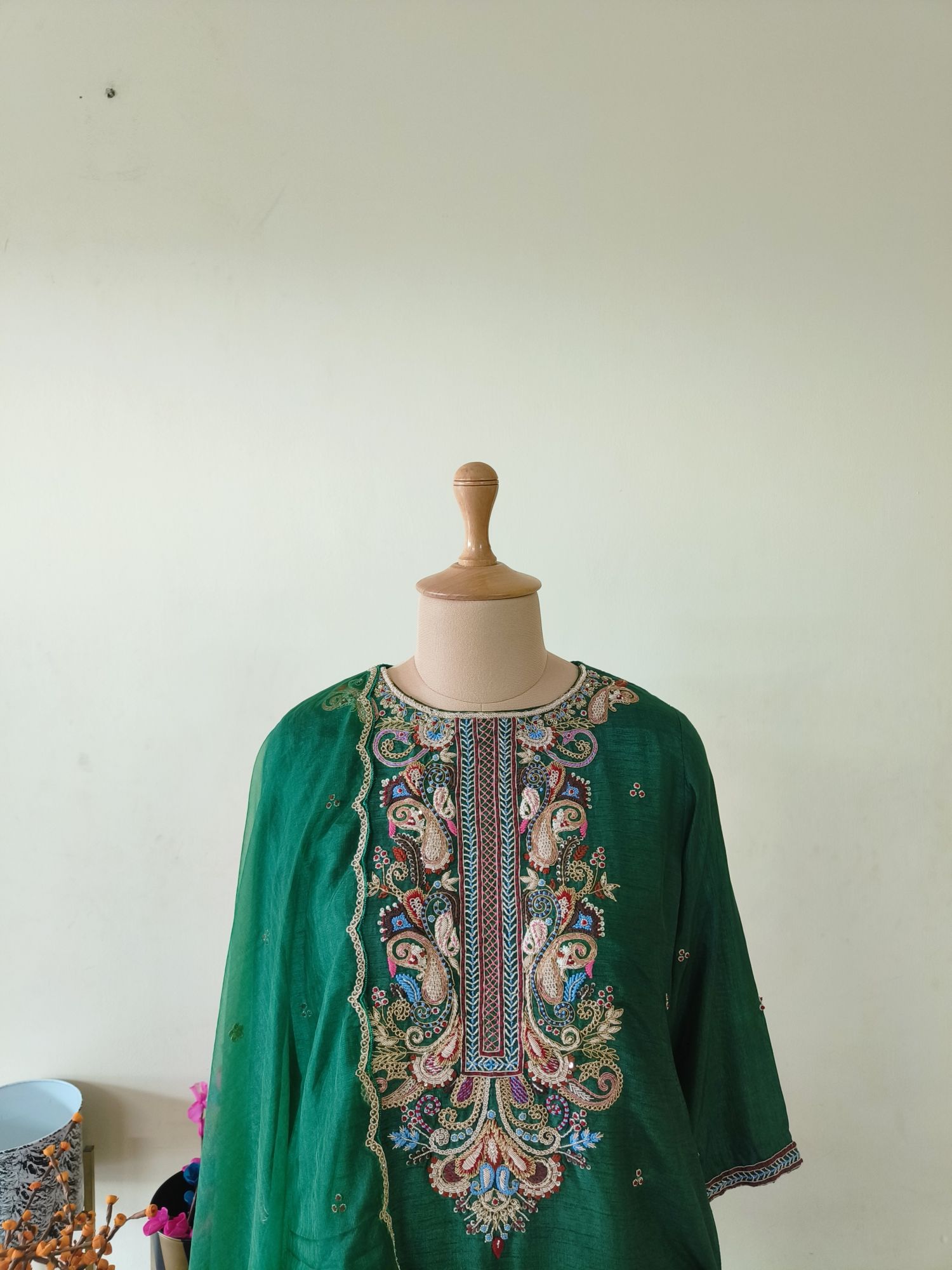 BOTTLE GREEN MARODI SUIT SET