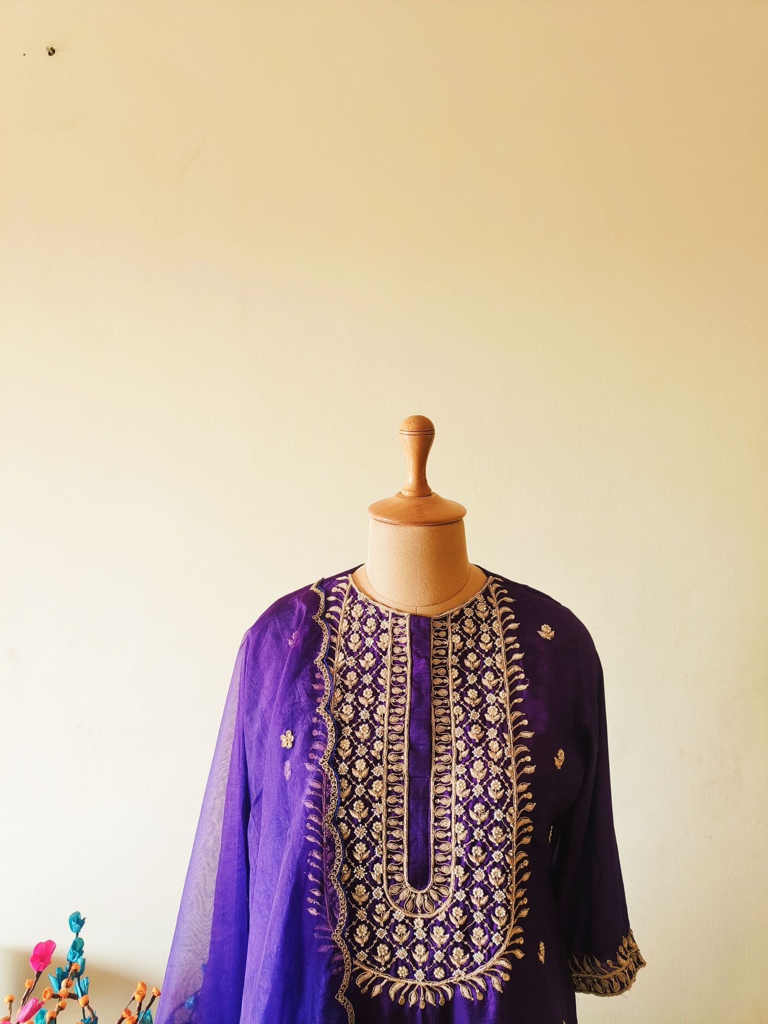 PURPLE DABKA SUIT SET