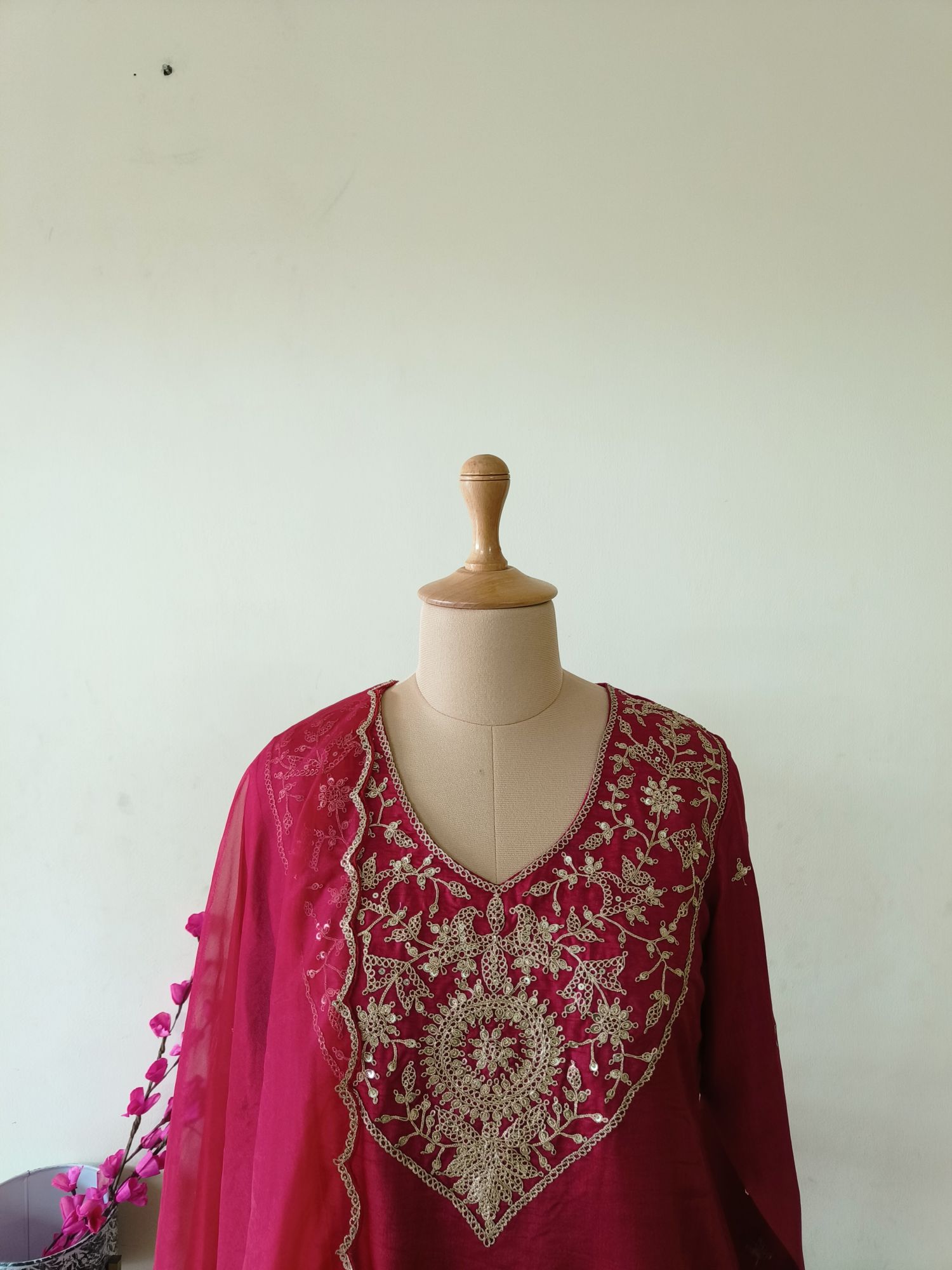 MAROON MARODI SUIT SET