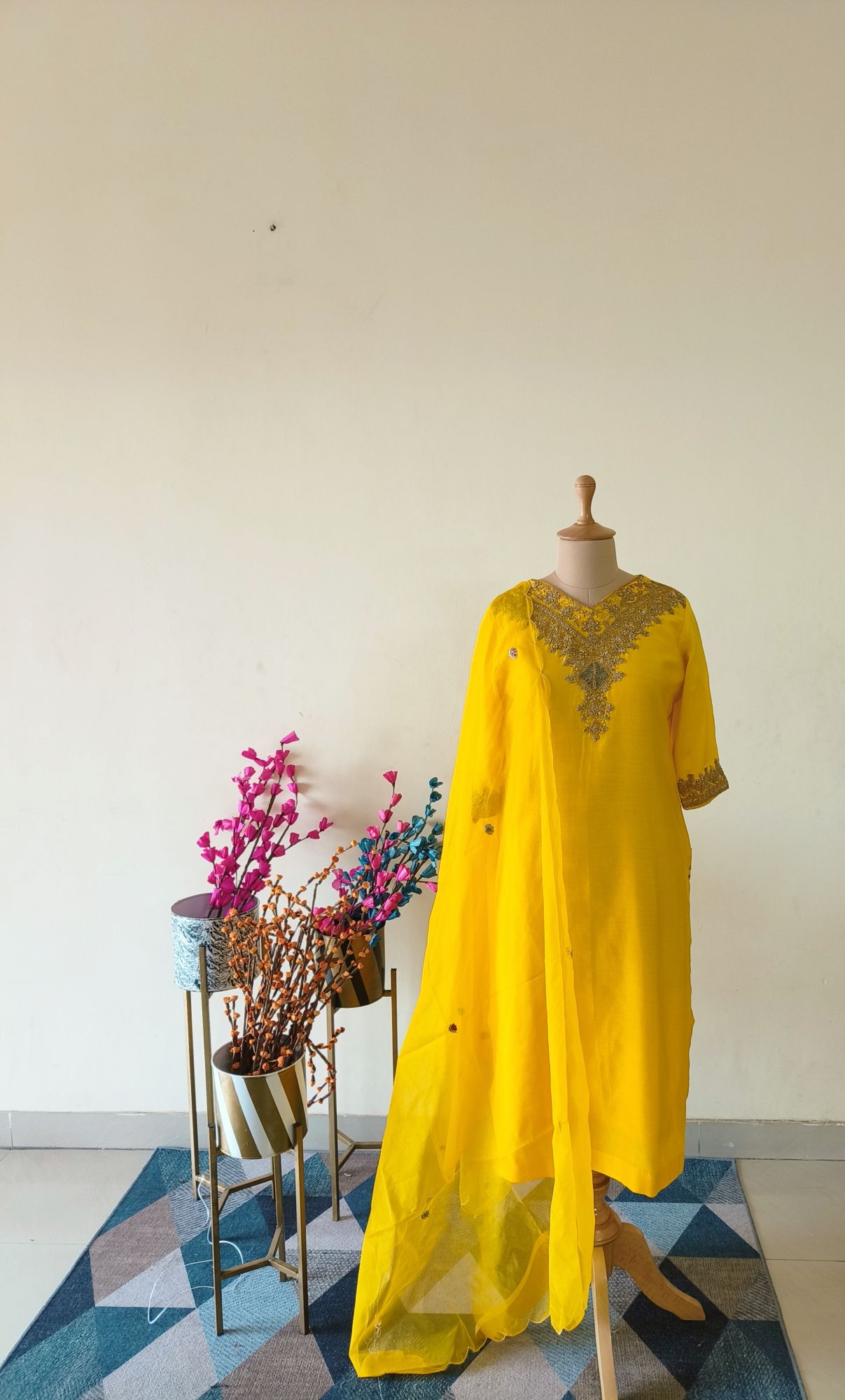 YELLOW MARODI SUIT SET