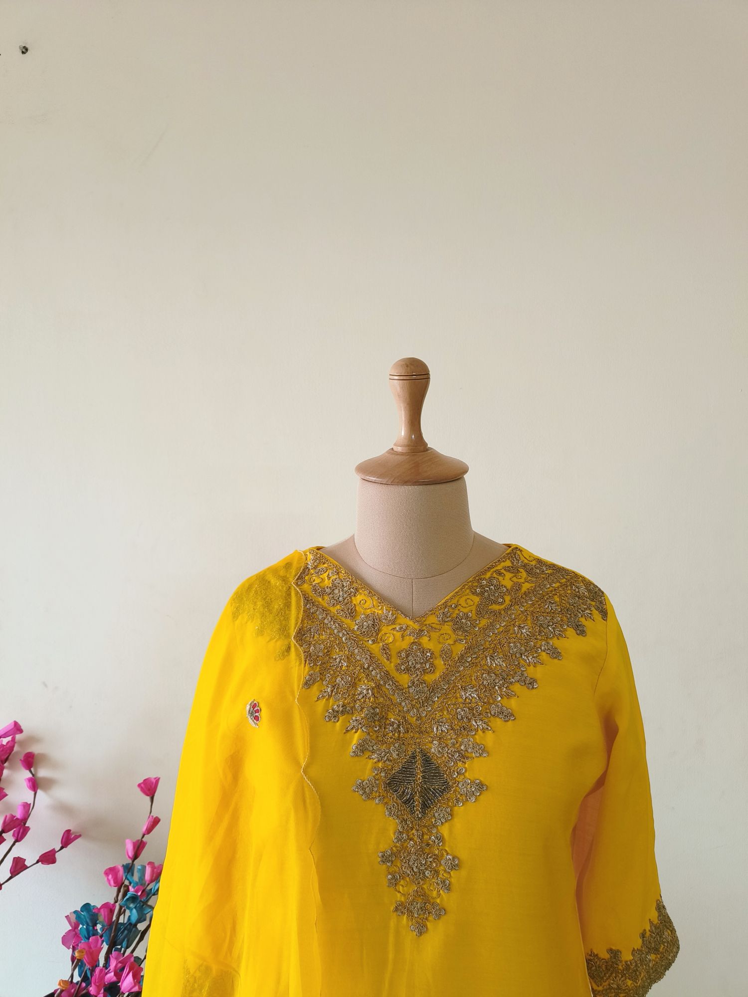 YELLOW MARODI SUIT SET