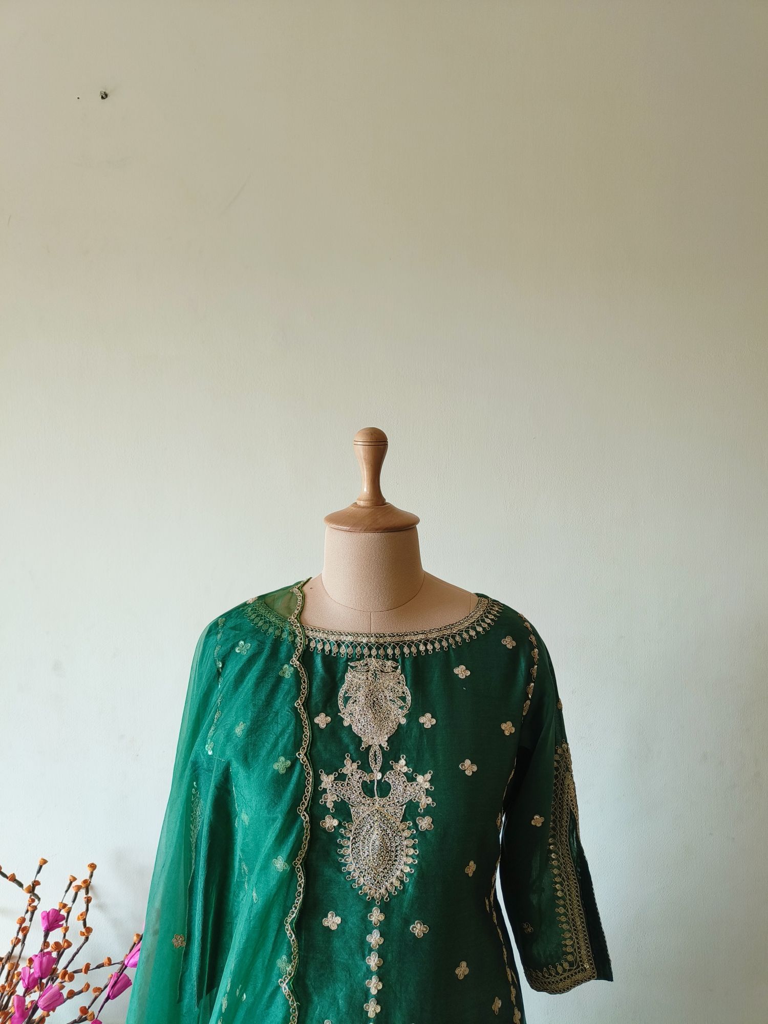 BOTTLE GREEN MARODI SUIT SET