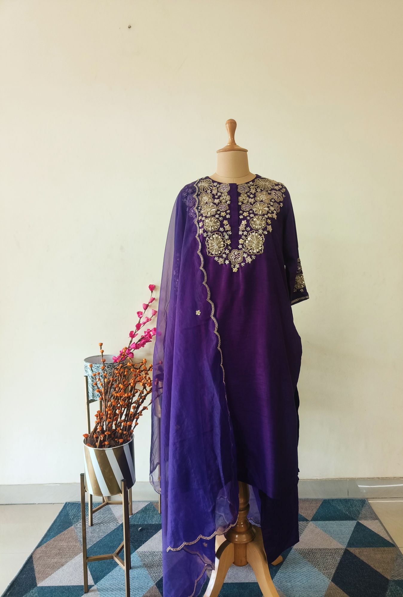 PURPLE DABKA SUIT SET