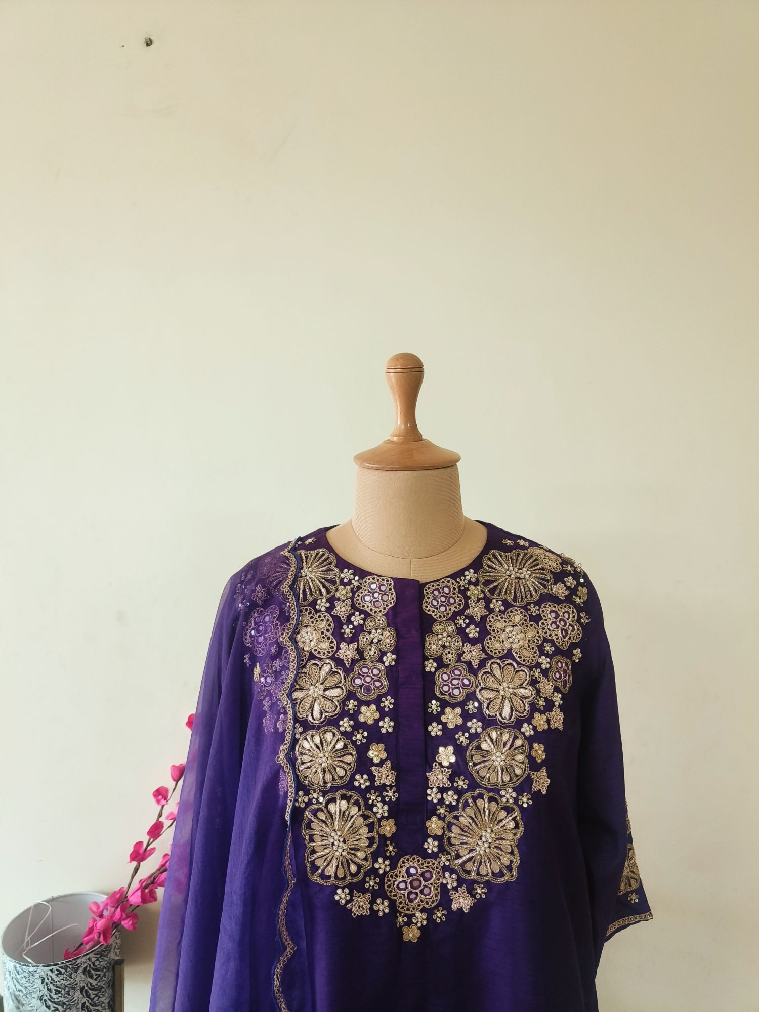 PURPLE DABKA SUIT SET