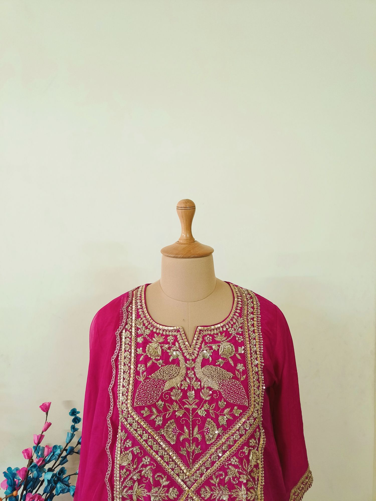 RANI PINK MARODI SUIT SET