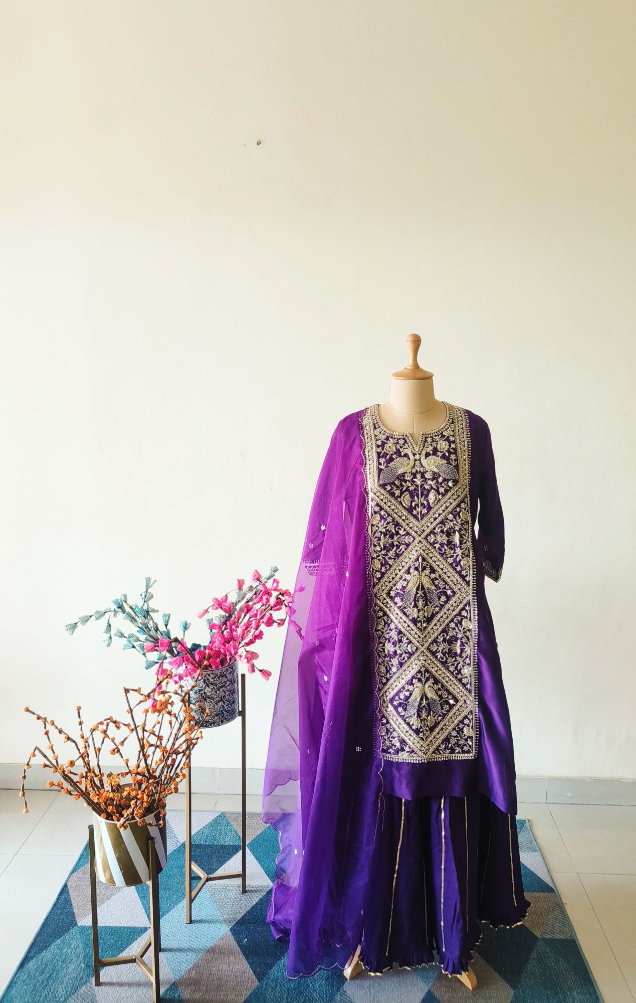 PURPLE MARODI SUIT SET