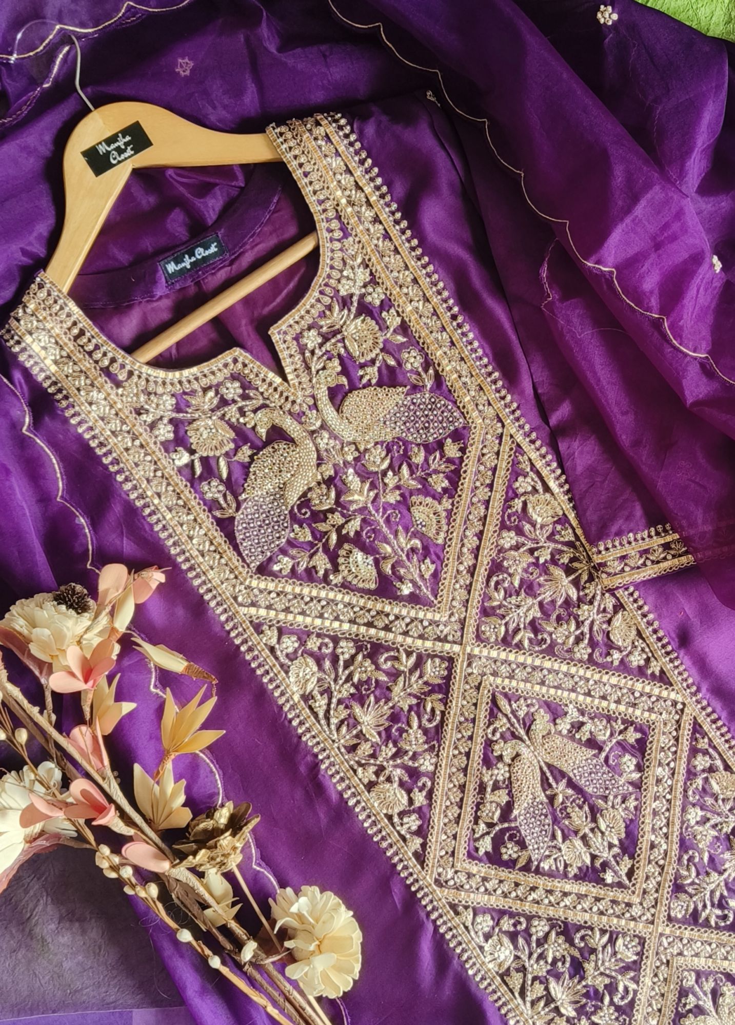 PURPLE MARODI SUIT SET