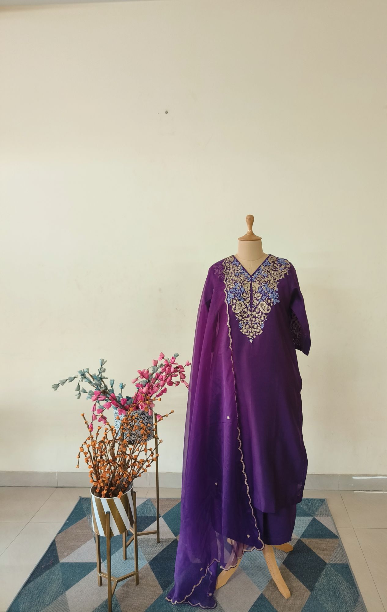 PURPLE MARODI SUIT SET