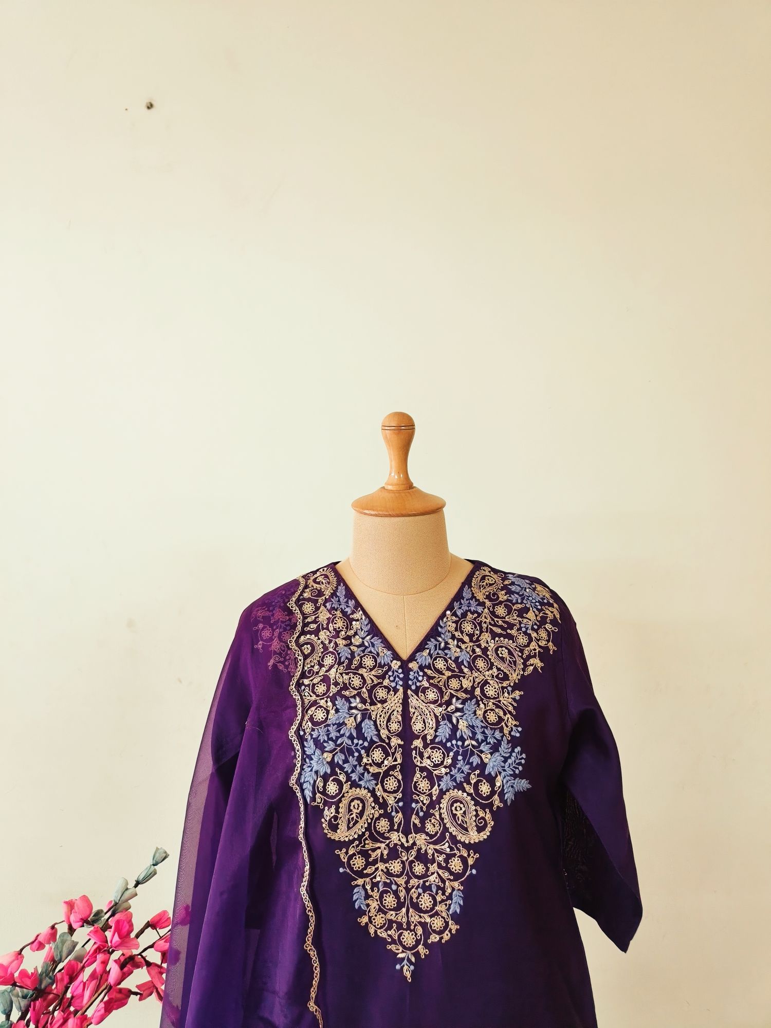 PURPLE MARODI SUIT SET