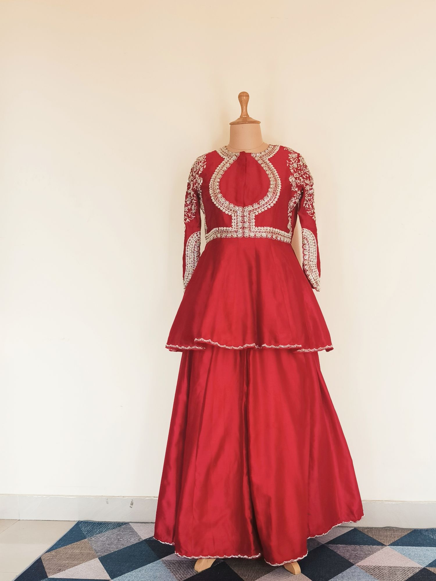 RED SHARARA SET