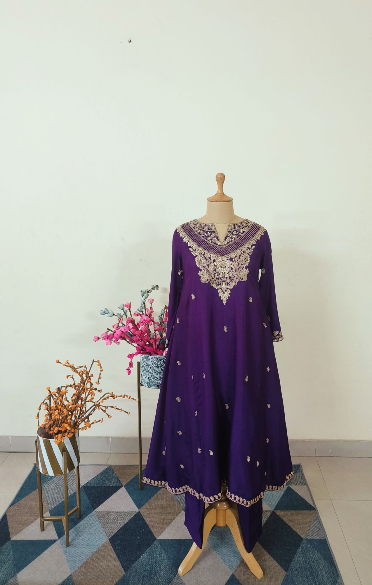 PURPLE MARODI SUIT SET