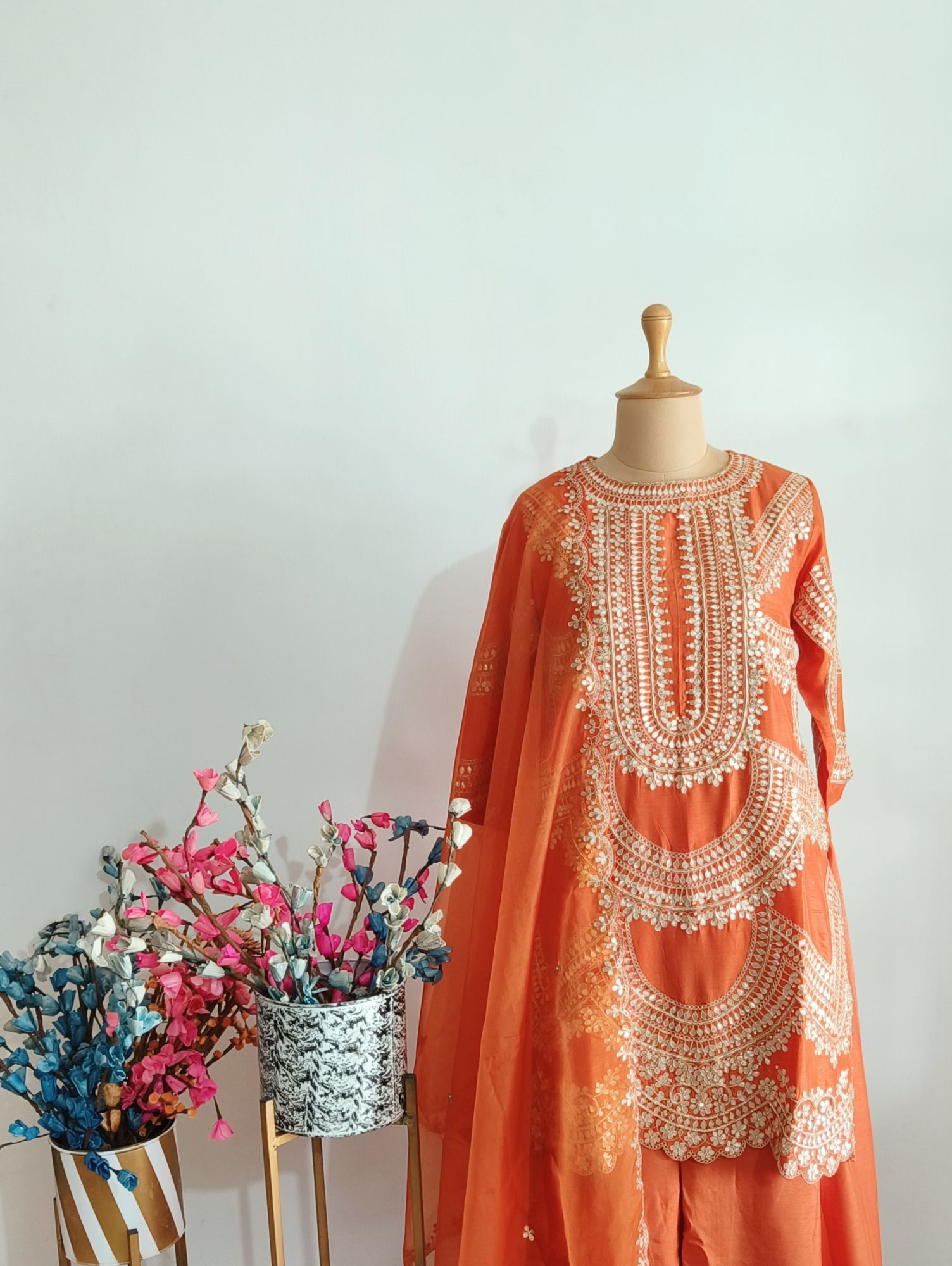 RUST MARODI SHARARA SET