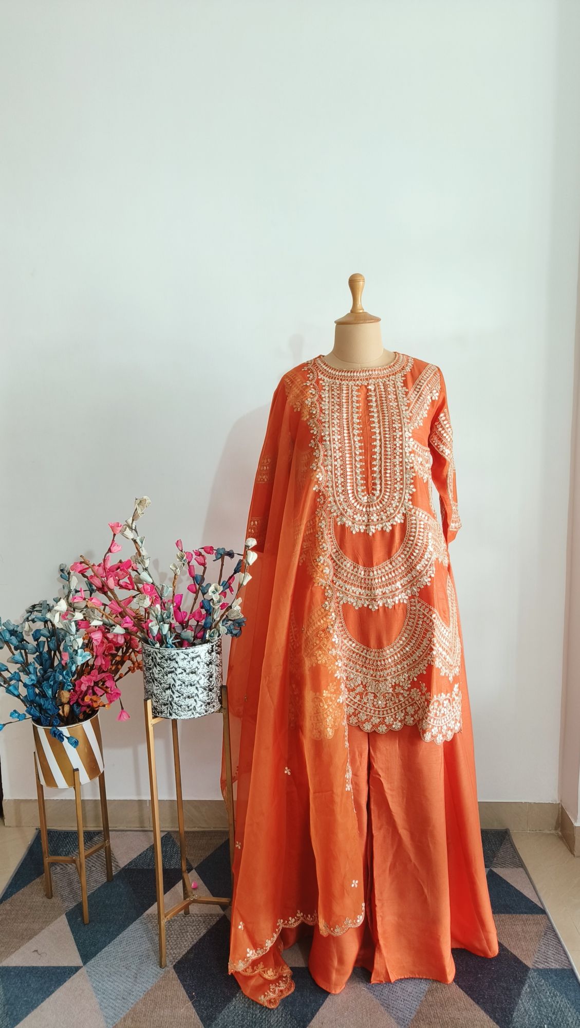 RUST MARODI SHARARA SET