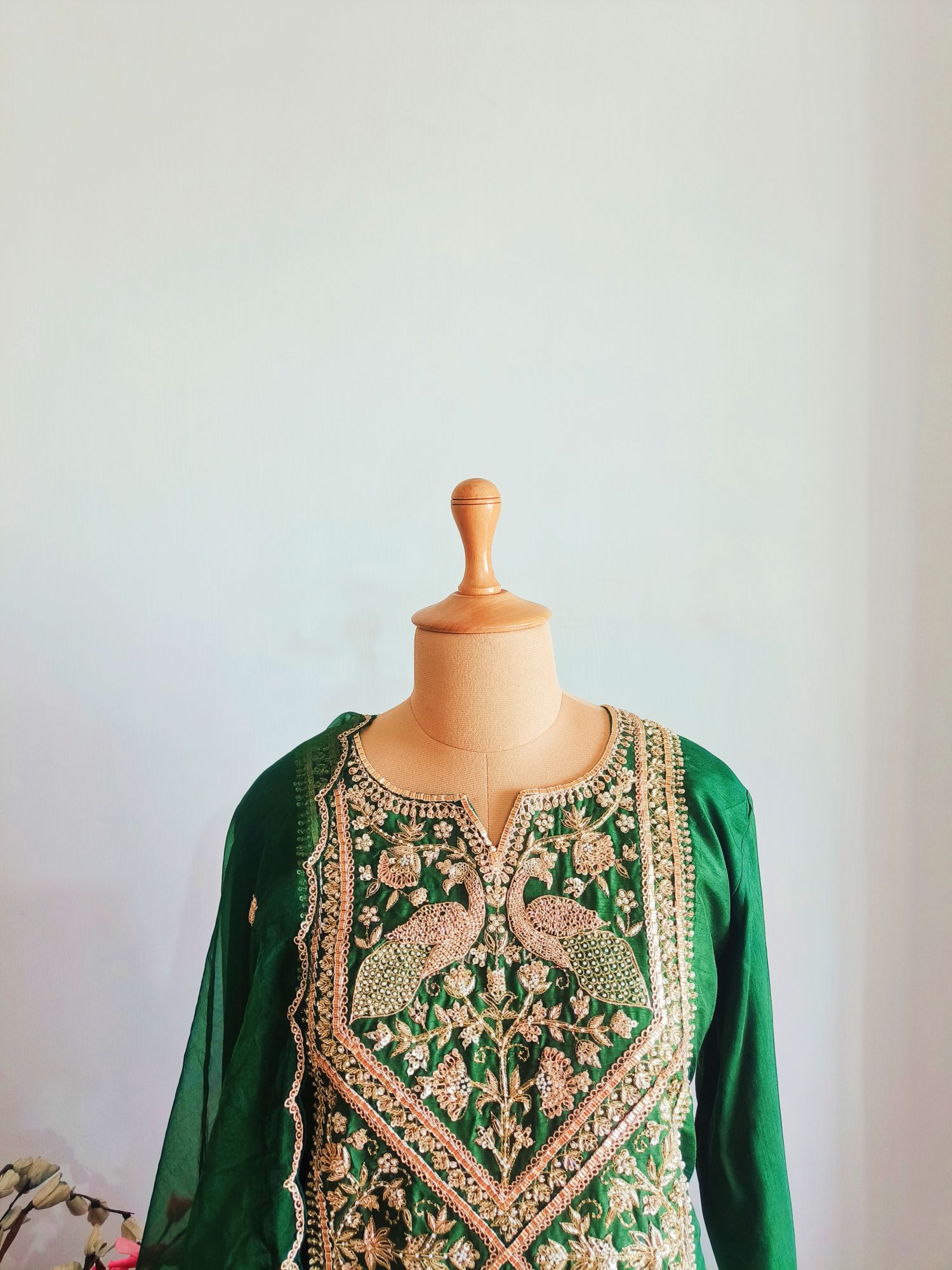 GREEN MARODI SUIT SET