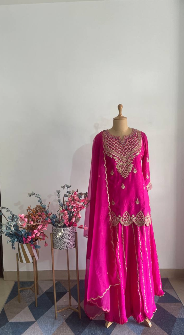 RANI WITH MARODI SHARARA SET