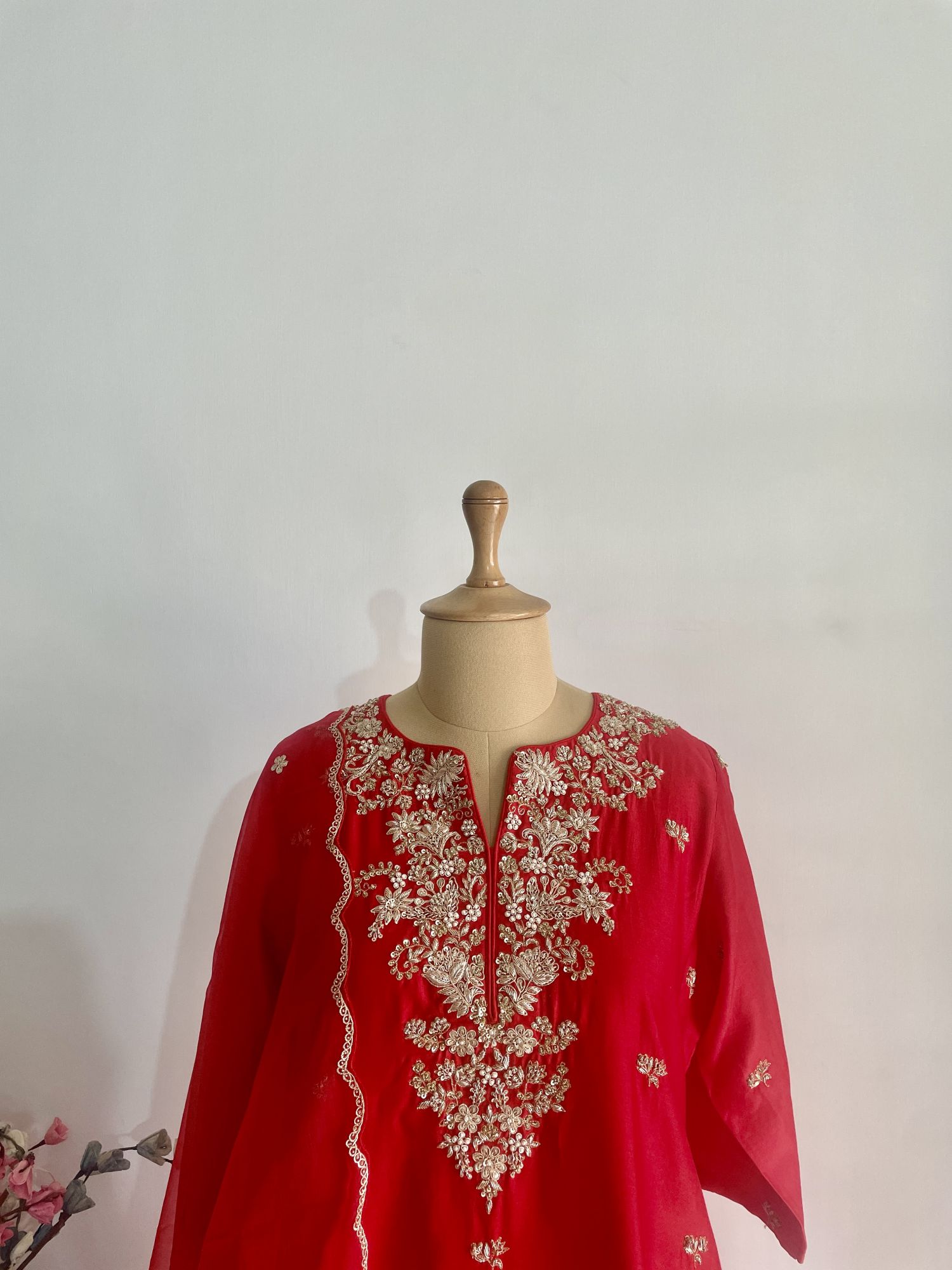RED DABKA SUIT SET