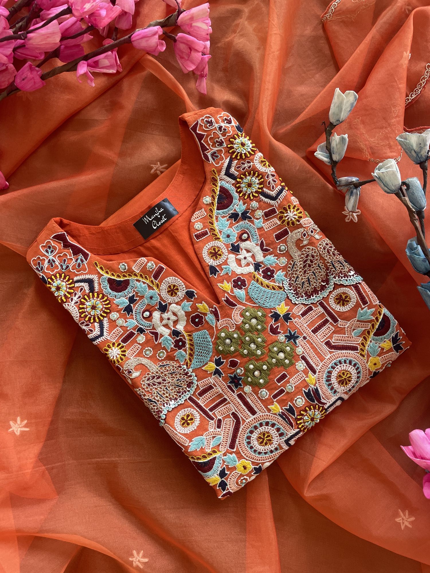 ORANGE THREAD WORK TISSUE SET