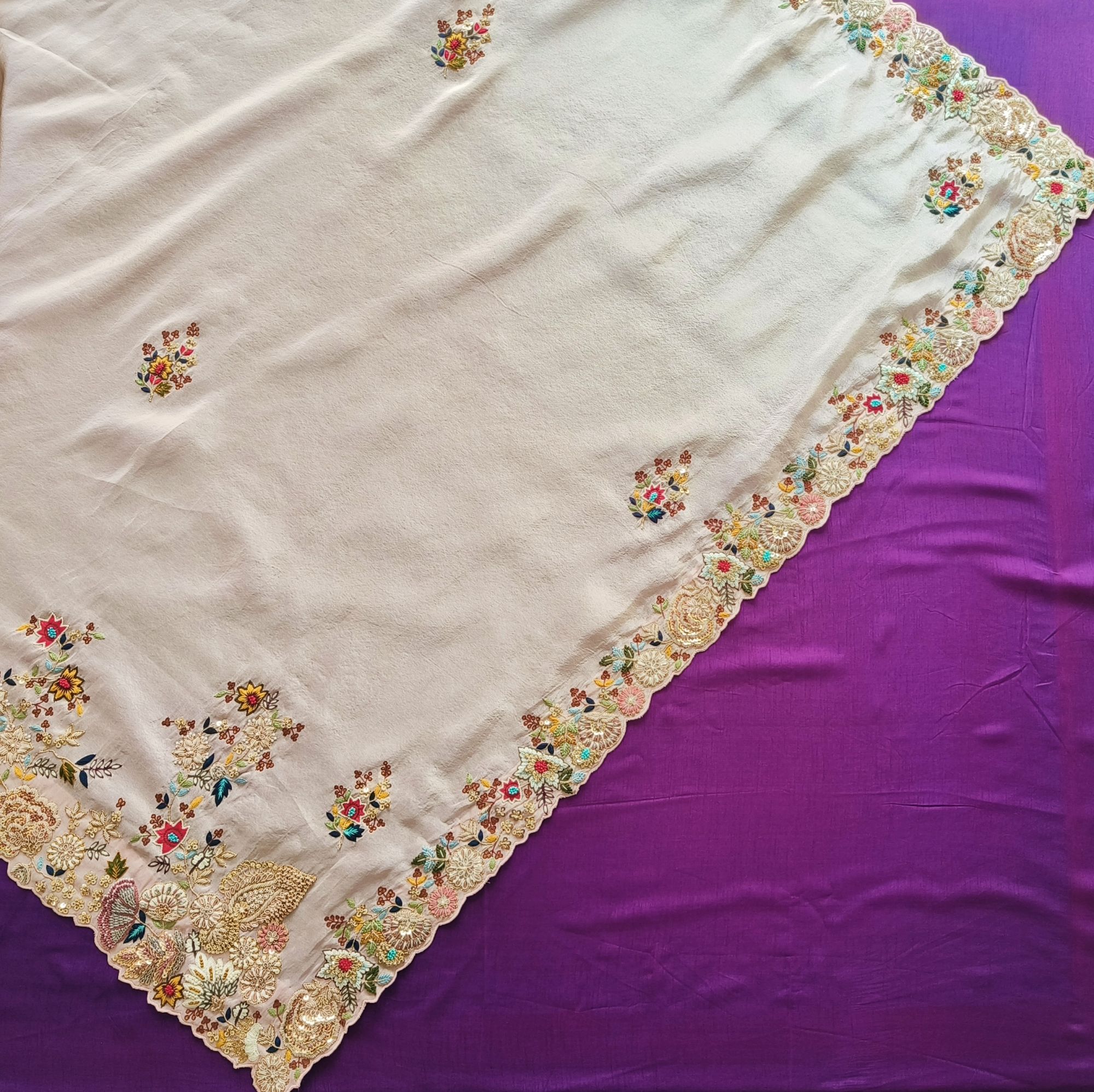 LIGHT PINK TISSUE SAREE