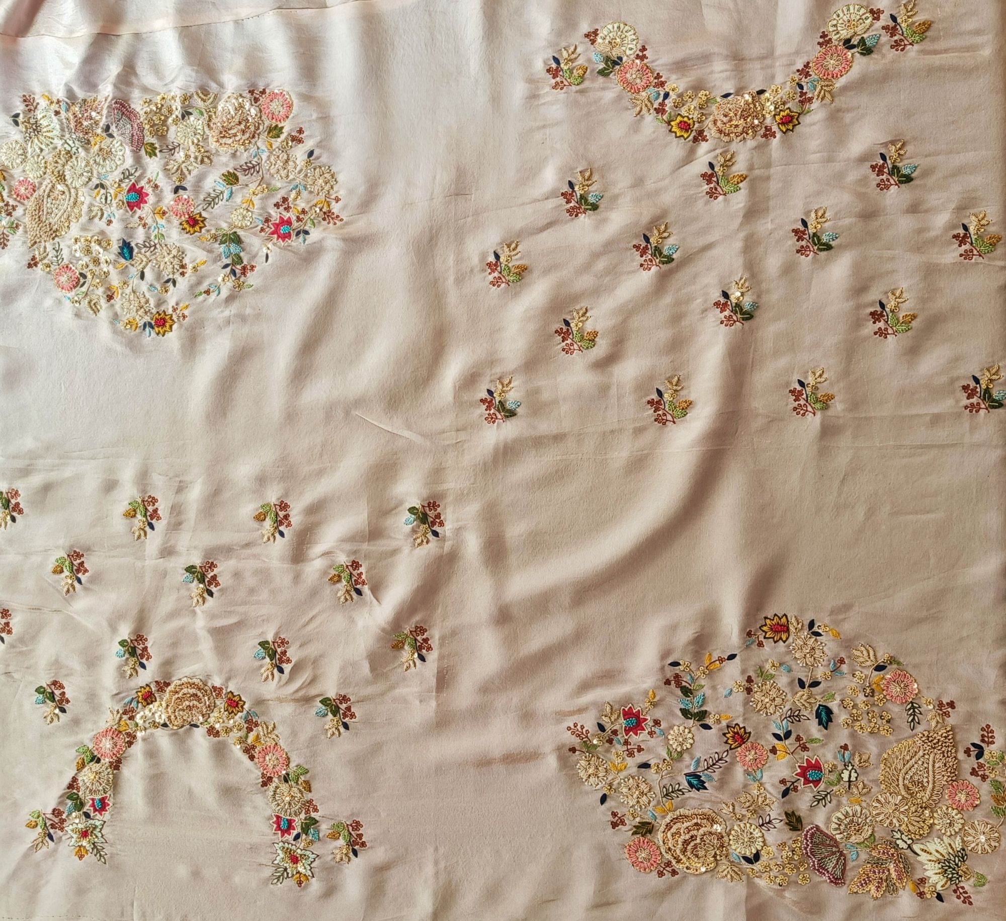 LIGHT PINK TISSUE SAREE