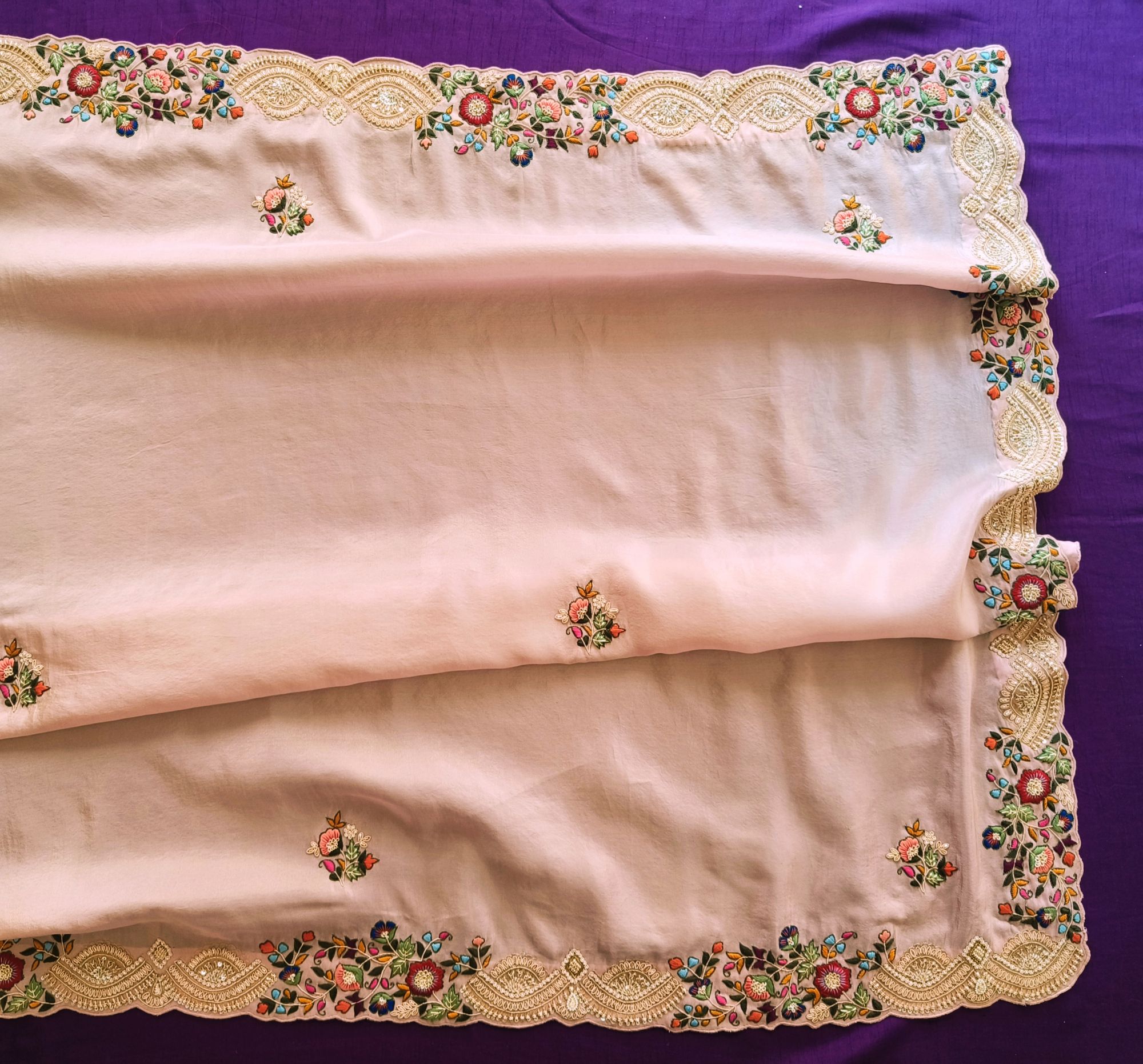 LIGHT PINK DABKA SAREE