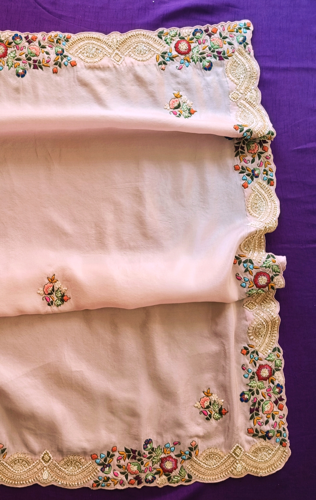 LIGHT PINK DABKA SAREE