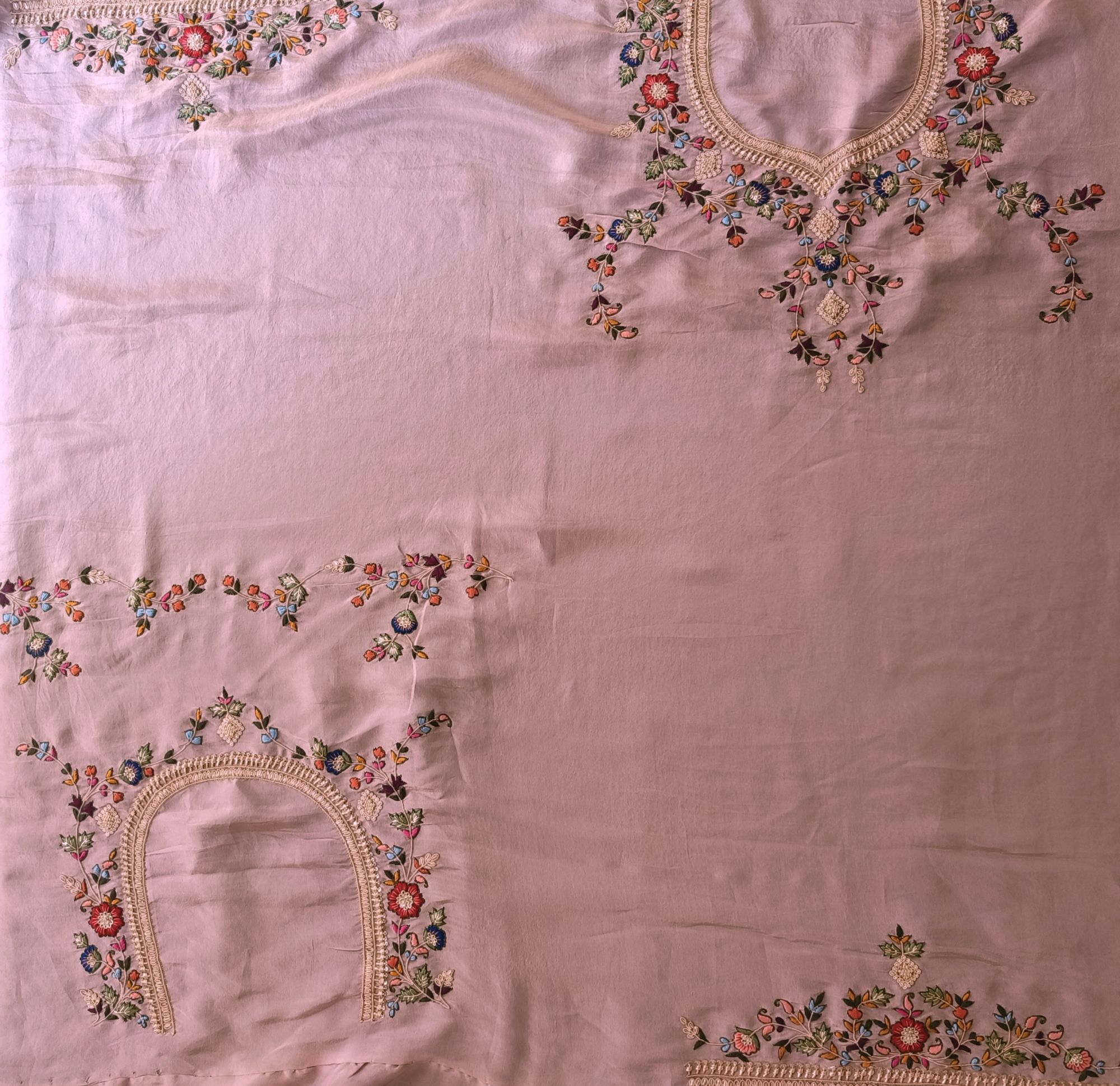 LIGHT PINK DABKA SAREE