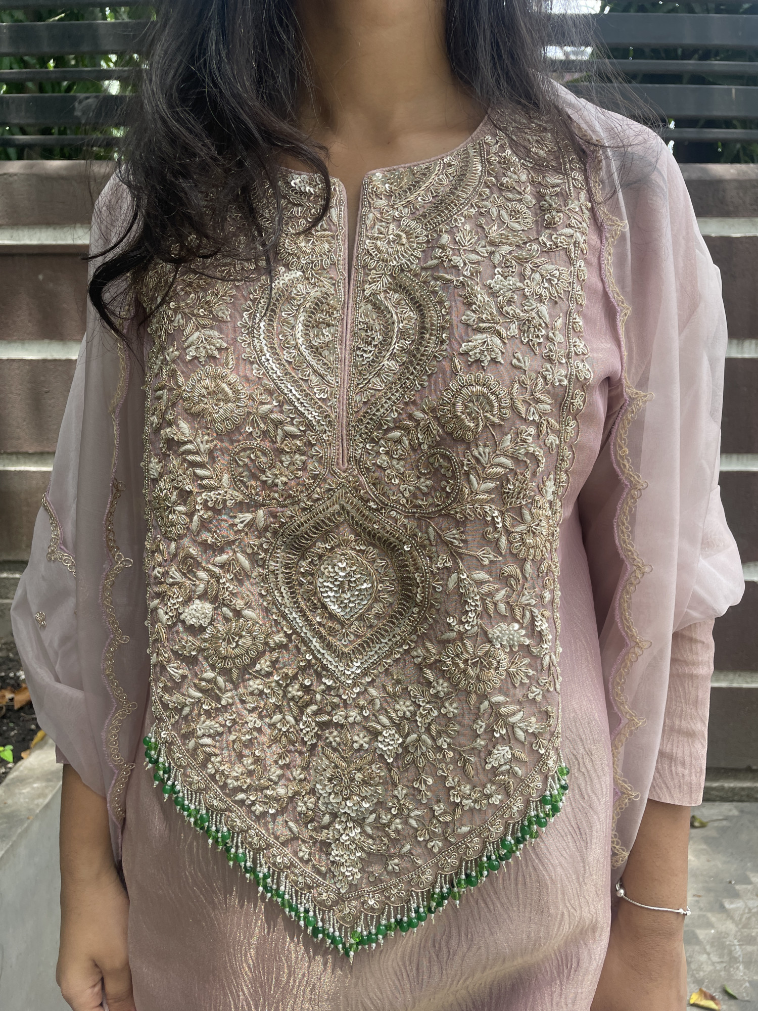 CRUSH TISSUE DABKA SUIT SET