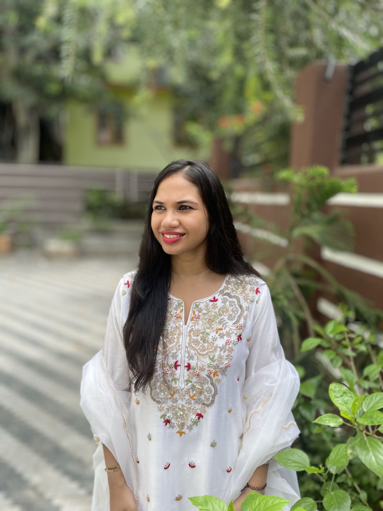 OFF WHITE THREAD AND DABKA SUIT SET