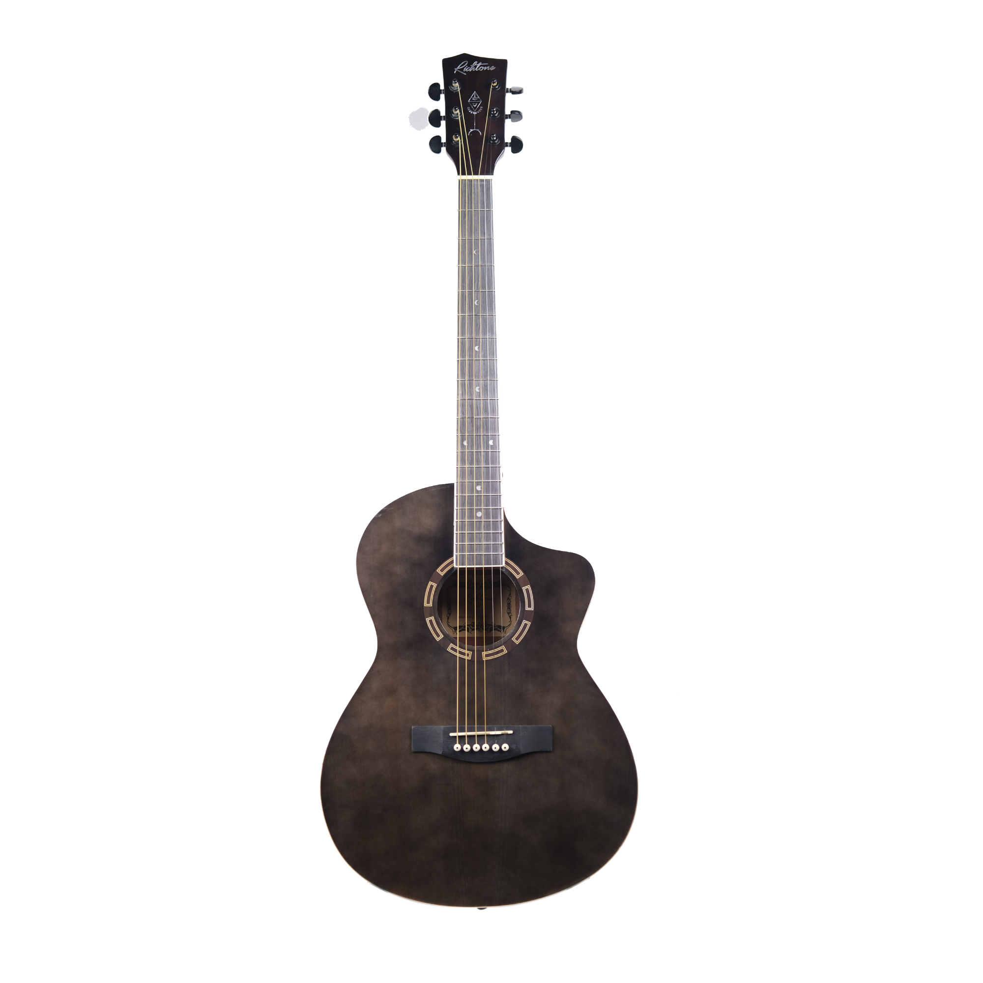 Richtone B239C Black glossy JF style cutaway Acoustic guitar