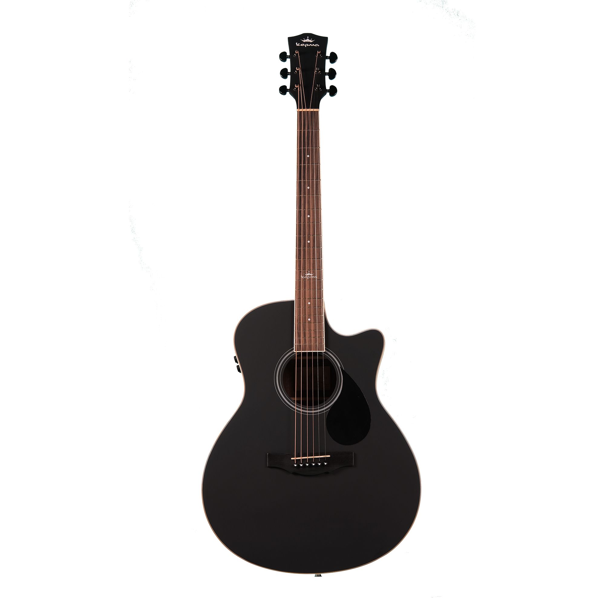 Kepma A1CE TRANS K10- Semi acoustic Guitar- Black Matt