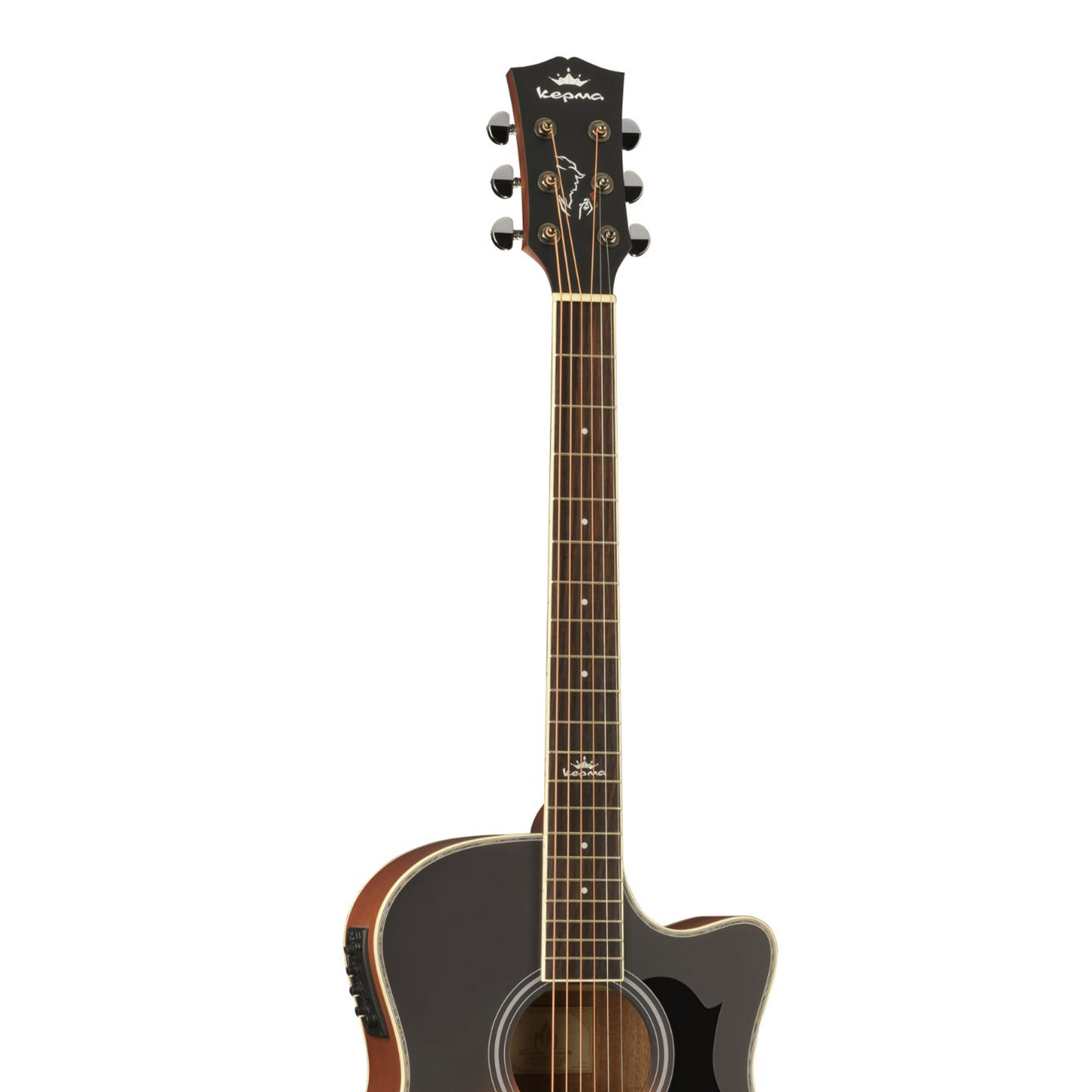 Kepma A1CE - Semi acoustic Guitar- Sunburst Glossy
