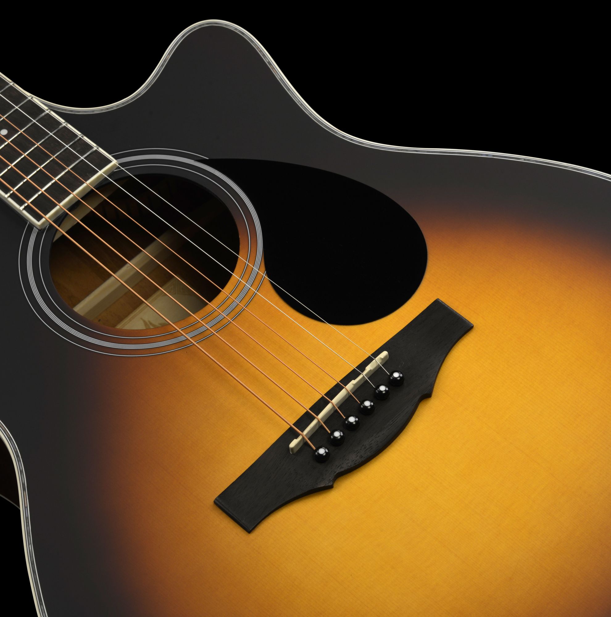 Kepma A1CE TRANS K10- Semi acoustic Guitar- Sunburst Matt