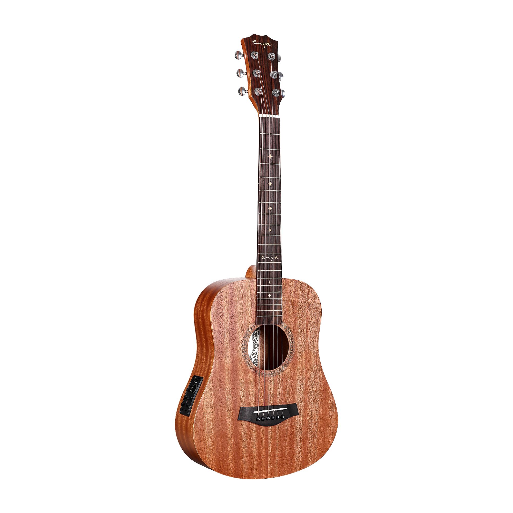 Enya EB-01 EQ Mini Travel Guitar- Natural Matt