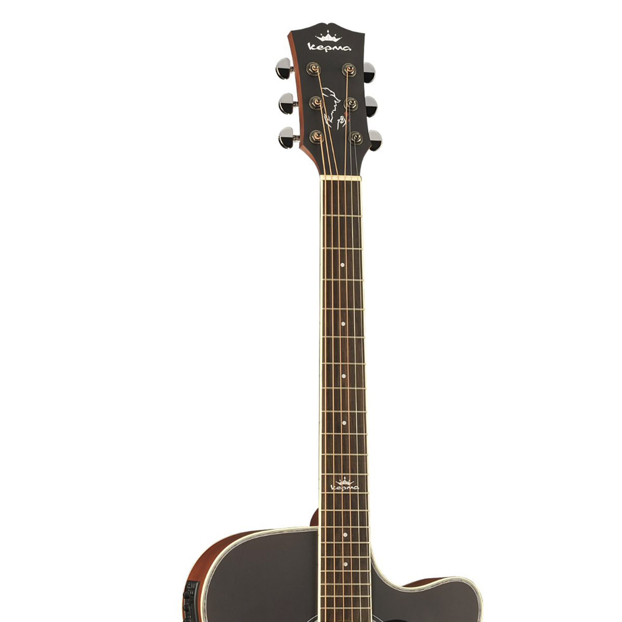 Kepma D1CE - Semi Acoustic Guitar- Sunburst Matt