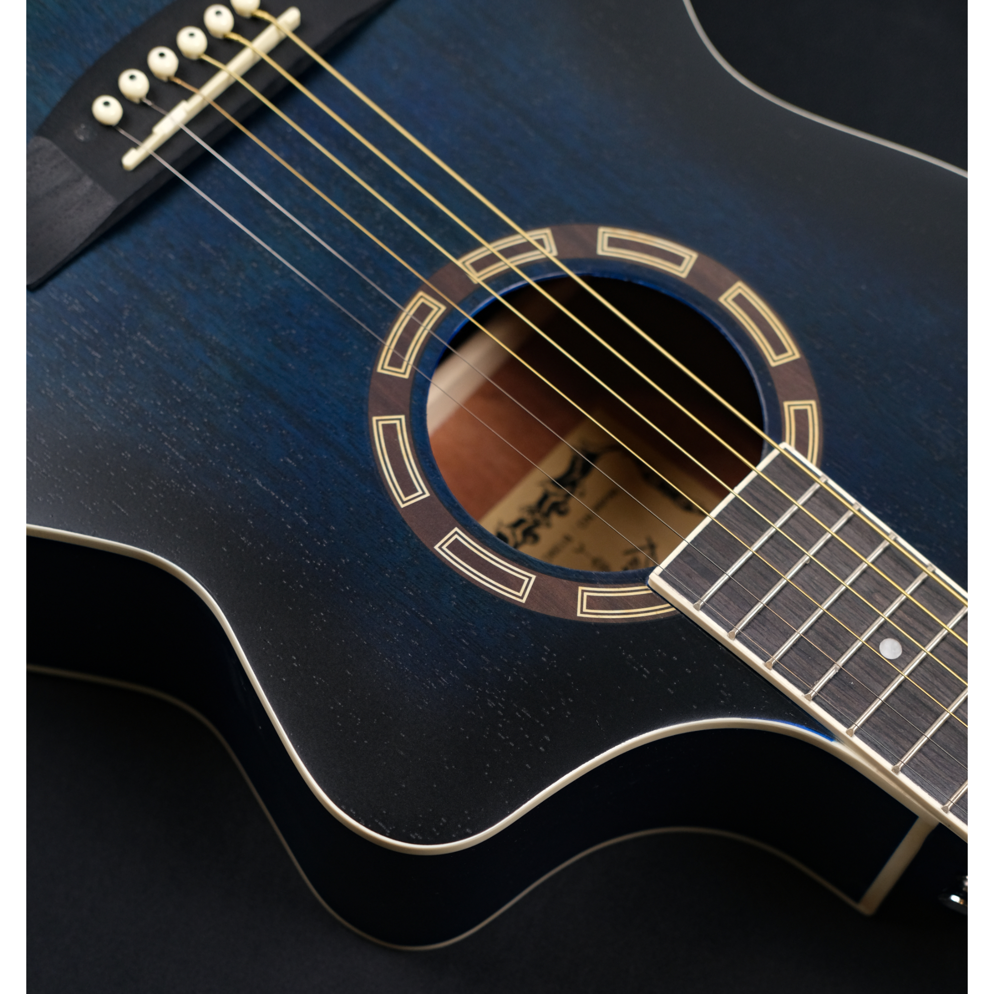 Richtone B139C Blue matt JF style cutaway Acoustic guitar