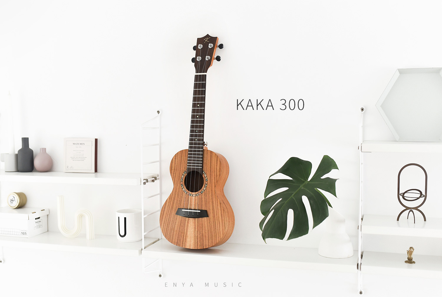 Enya Kaka KUC 300 Concert Ukulele - Koa finish