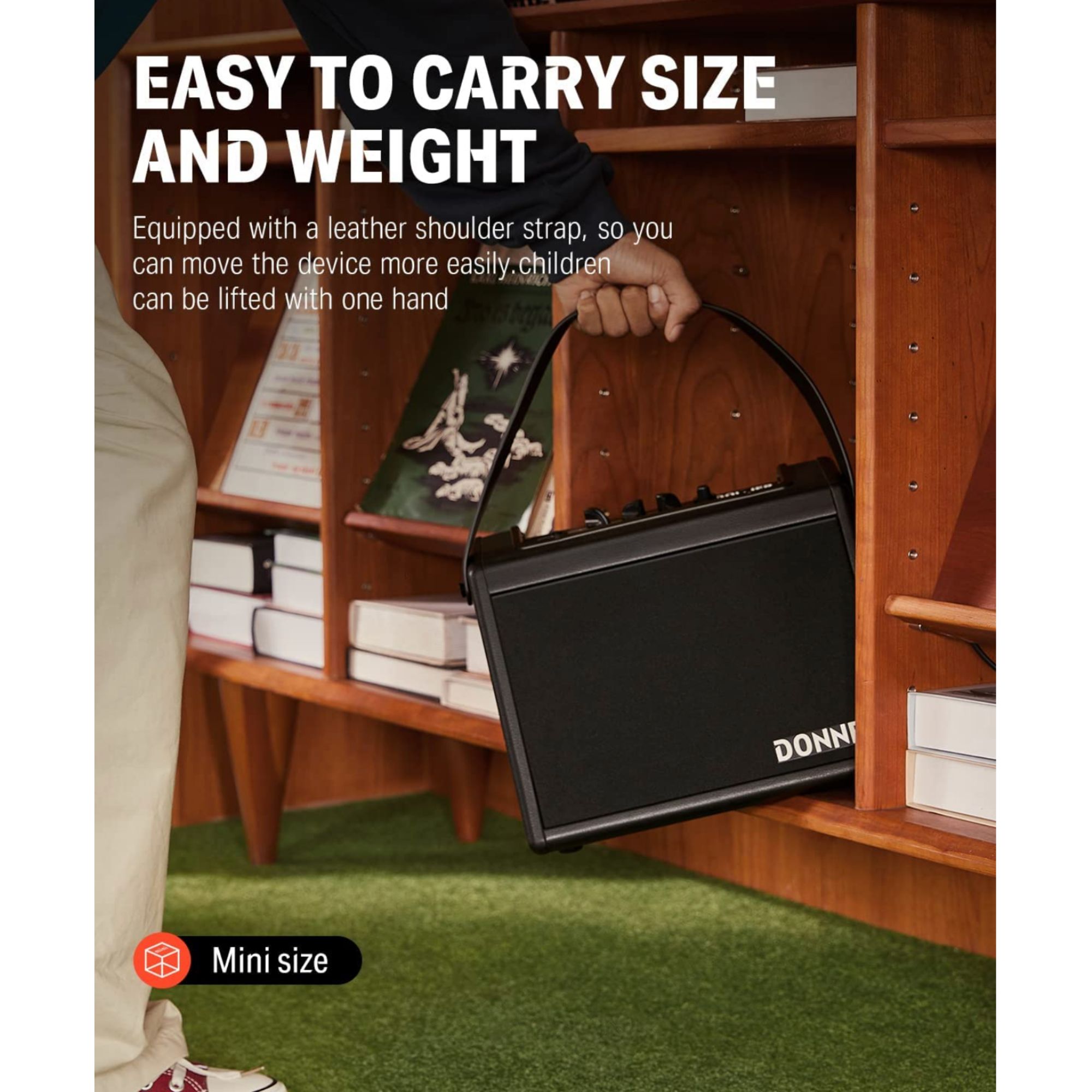 Donner Mini Electric Drum Amp 20W Wireless Electronic Drum Amplifier Keyboard Speaker DDA-20 Protable for Home Practice