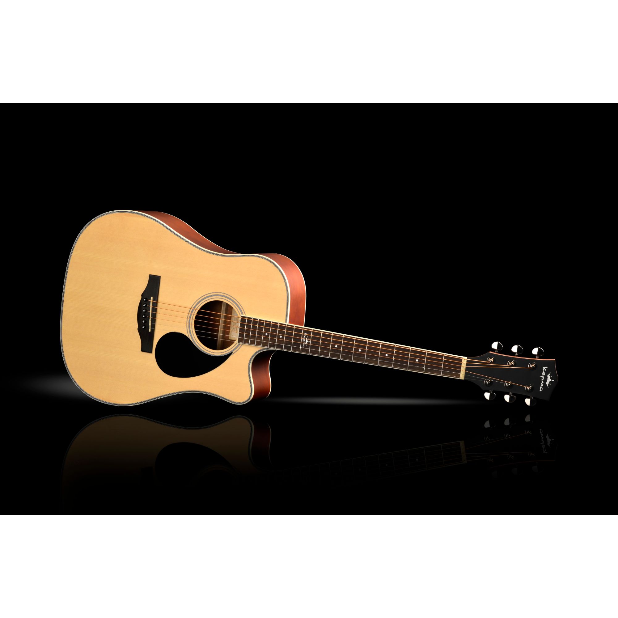 KEPMA D1C Acoustic Guitar-- Natural Matt