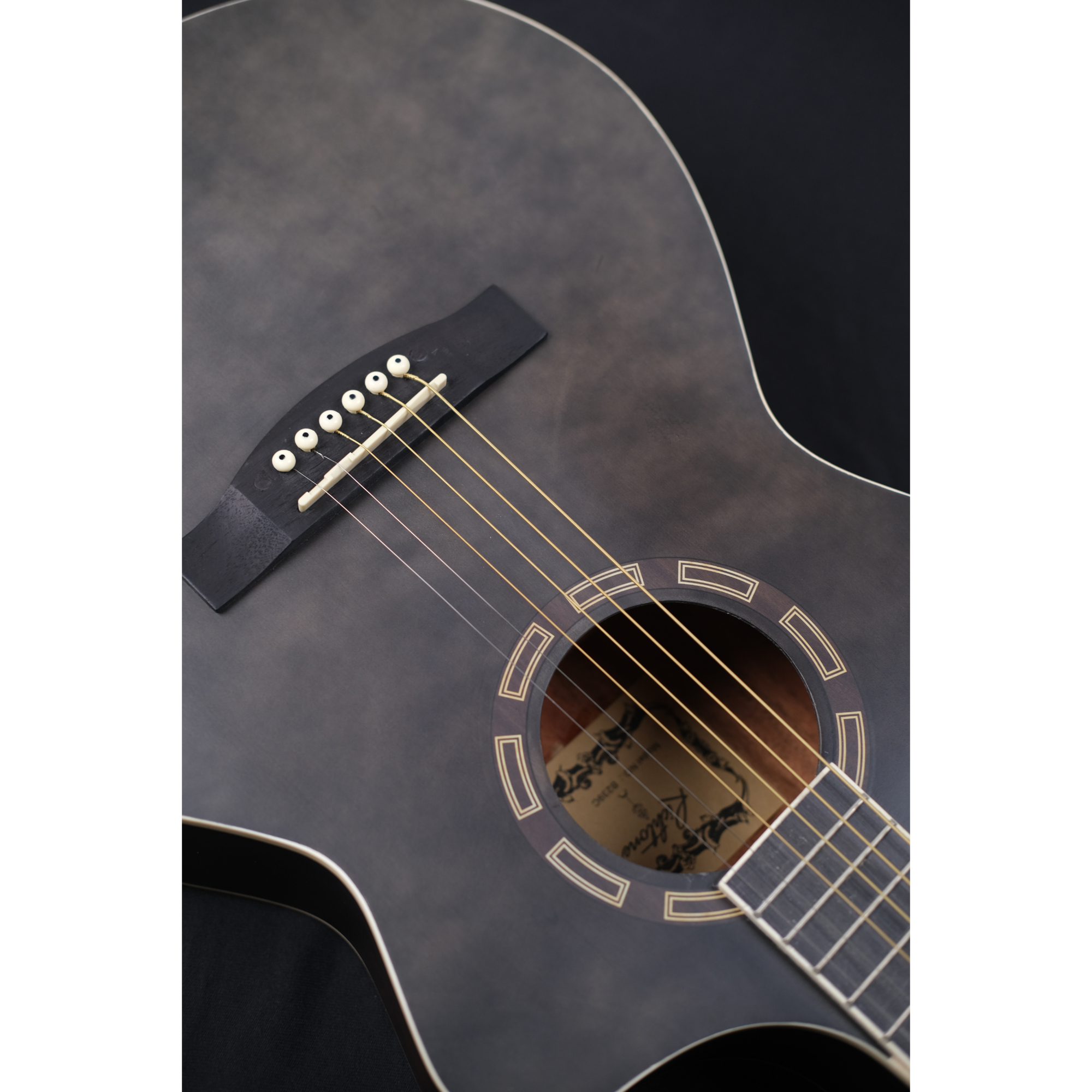 Richtone B239C Black Matt JF style cutaway Acoustic guitar